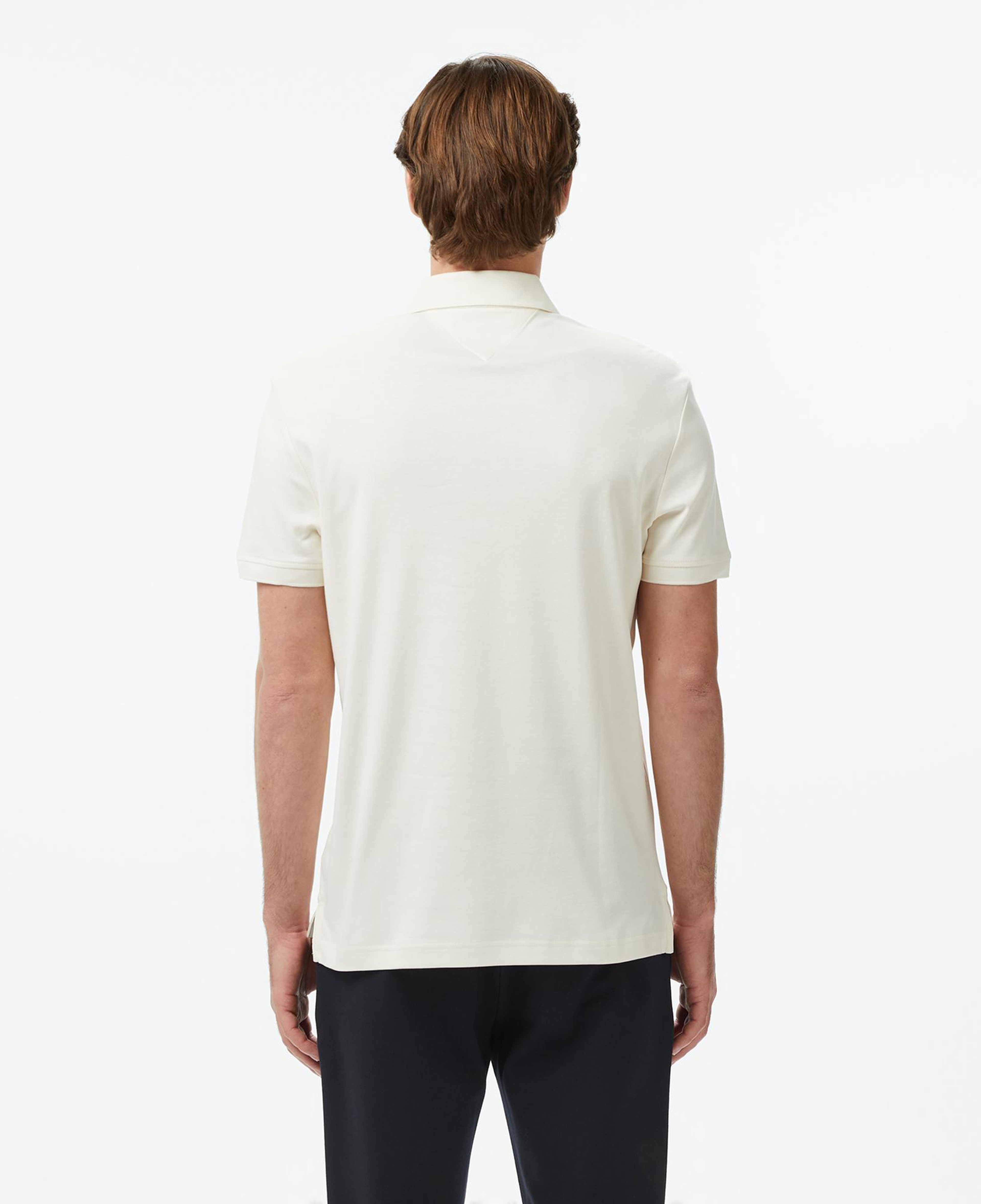 Tommy Hilfiger Elevated Essentials Erkek Krem Rengi Polo Yaka T-Shirt