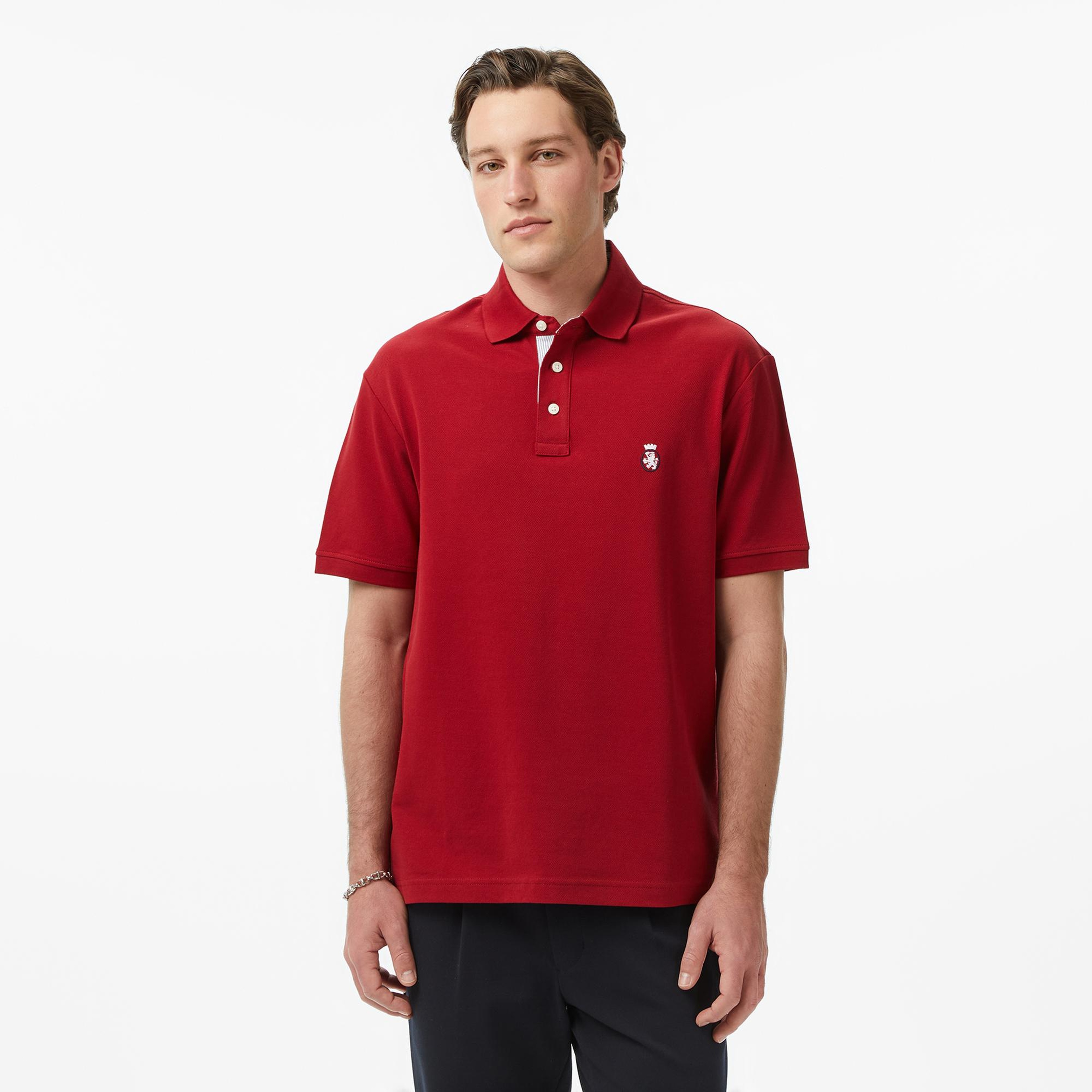 Tommy Hilfiger Heritage Series Erkek Kırmızı Polo Yaka T-Shirt