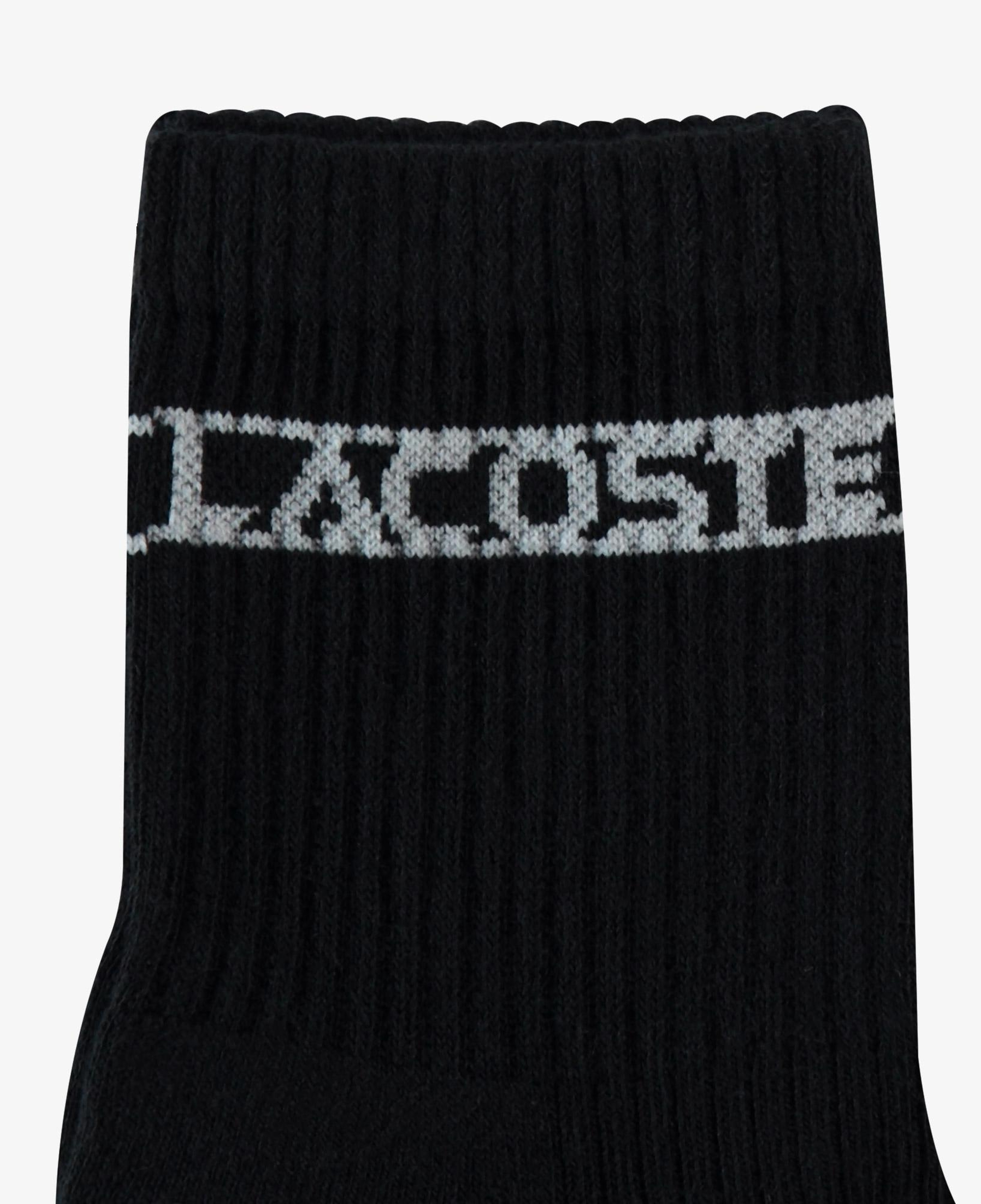 Lacoste Unisex Baskılı Siyah Çorap