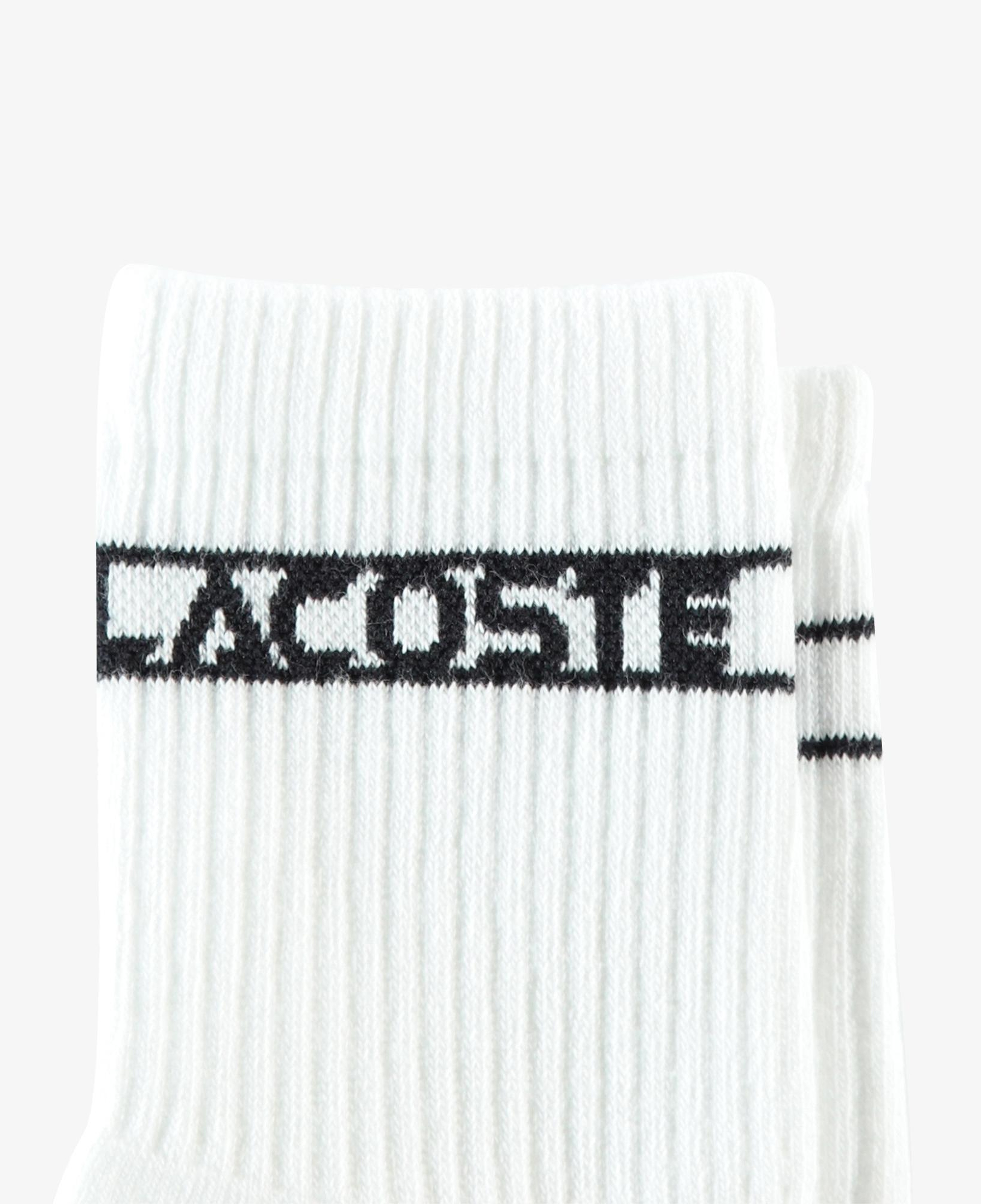 Lacoste Unisex Baskılı Beyaz Çorap