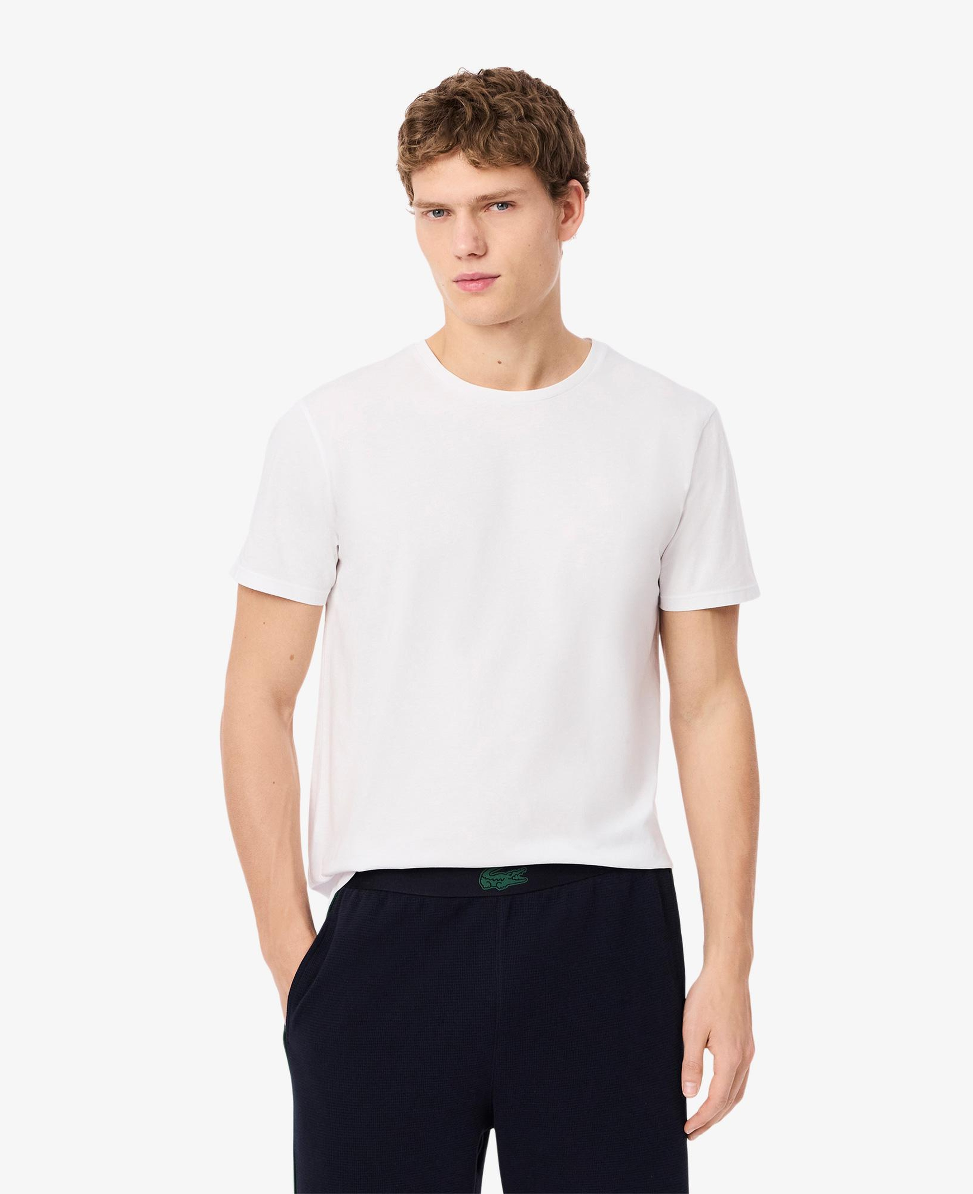 Lacoste Erkek Regular Fit 3'lü Beyaz Pijama Üstü