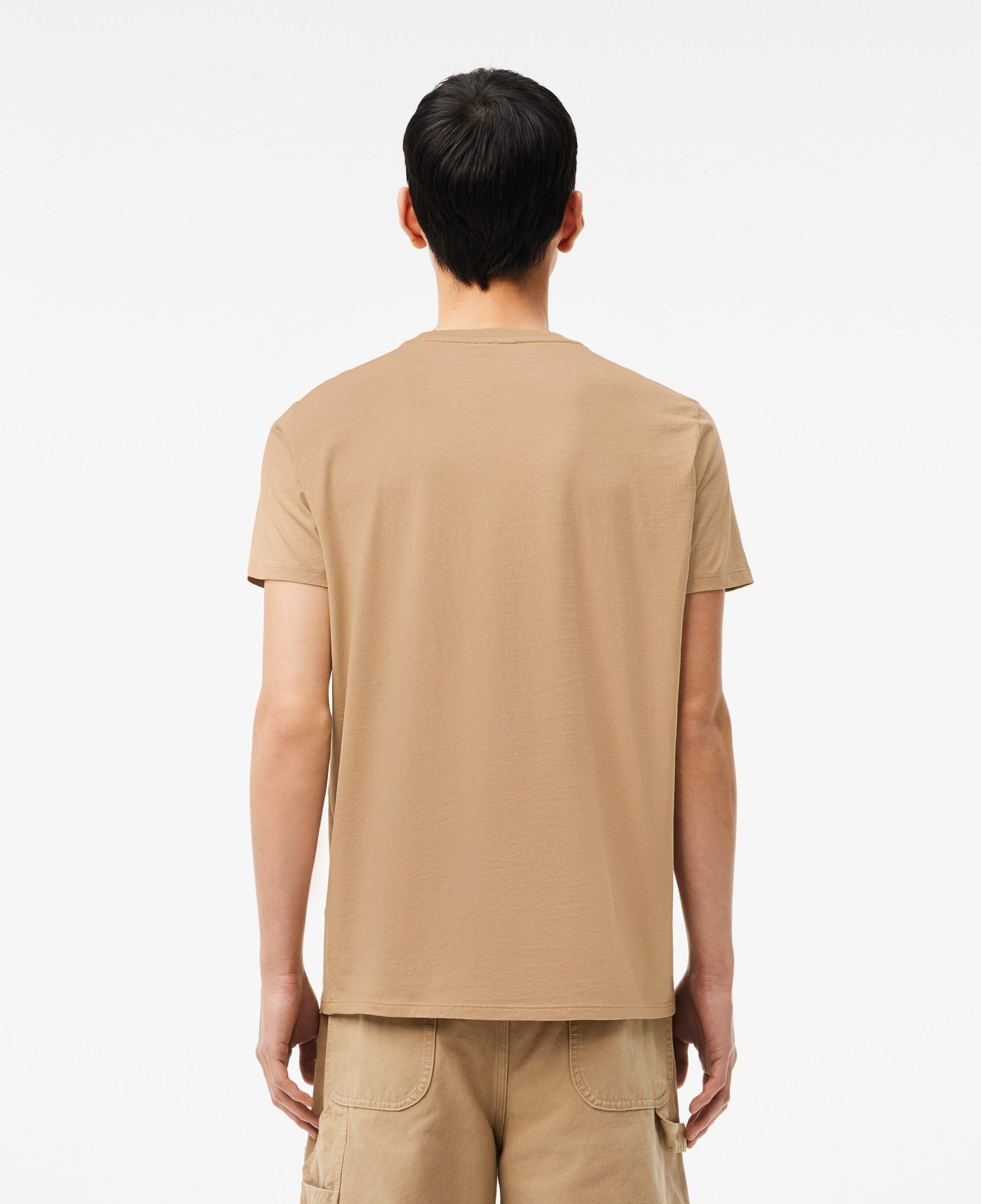 Lacoste Erkek Regular Fit Bisiklet Yaka Bej T-Shirt