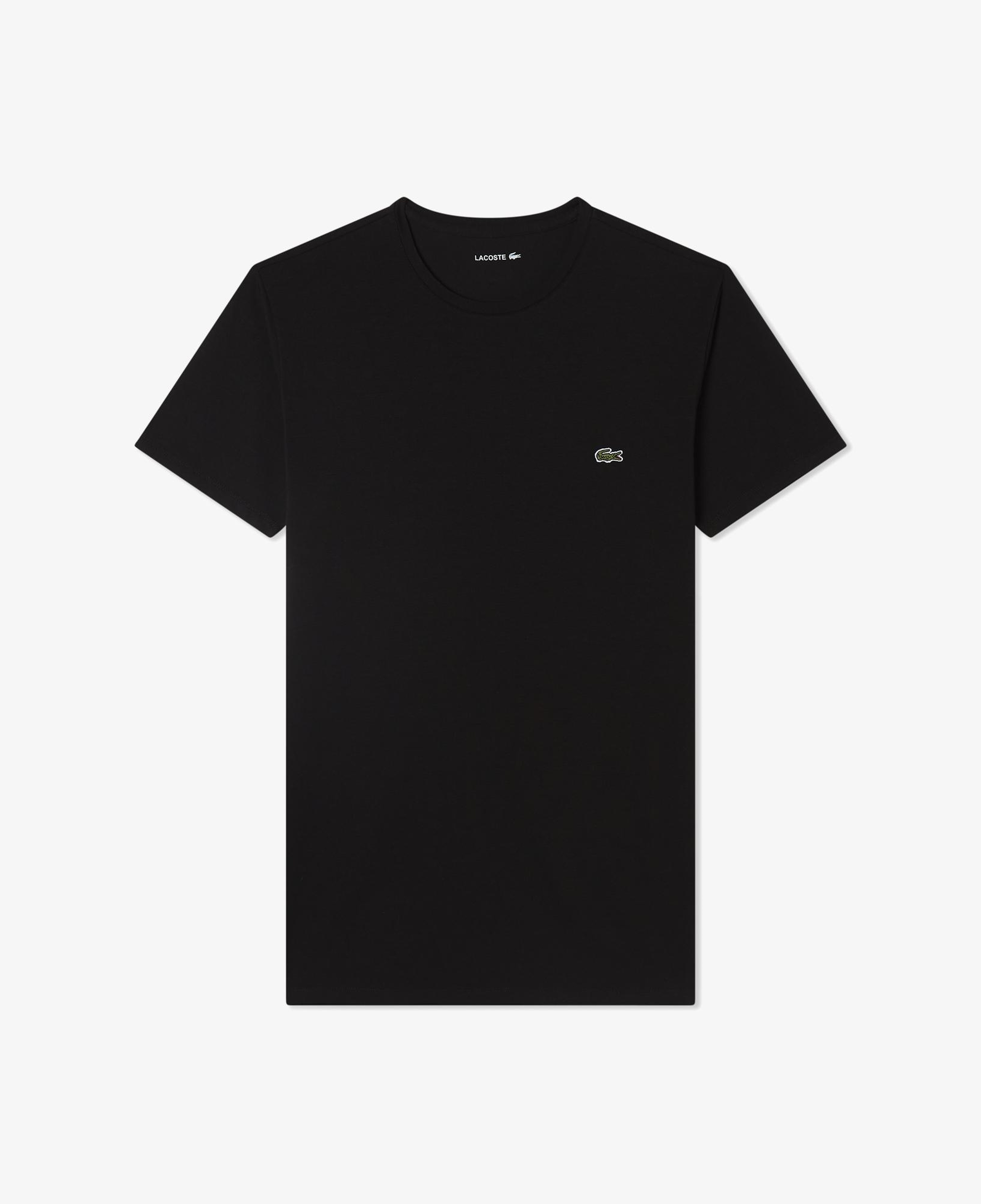 Lacoste Erkek Slim Fit Bisiklet Yaka Siyah T-Shirt