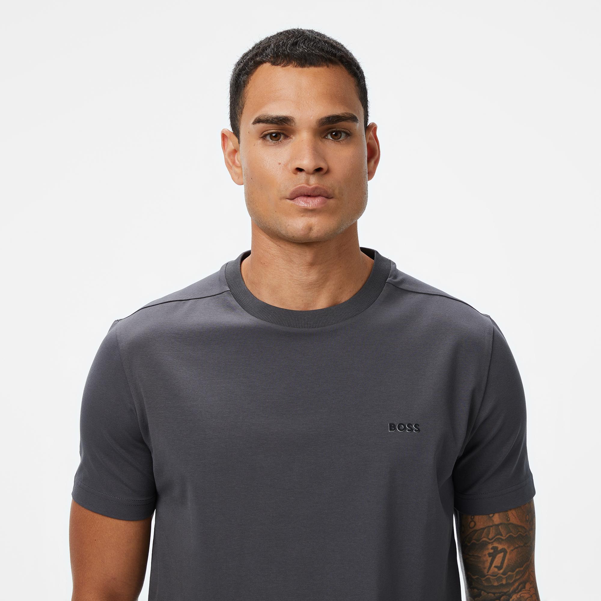 Boss Erkek Koyu Gri T-Shirt