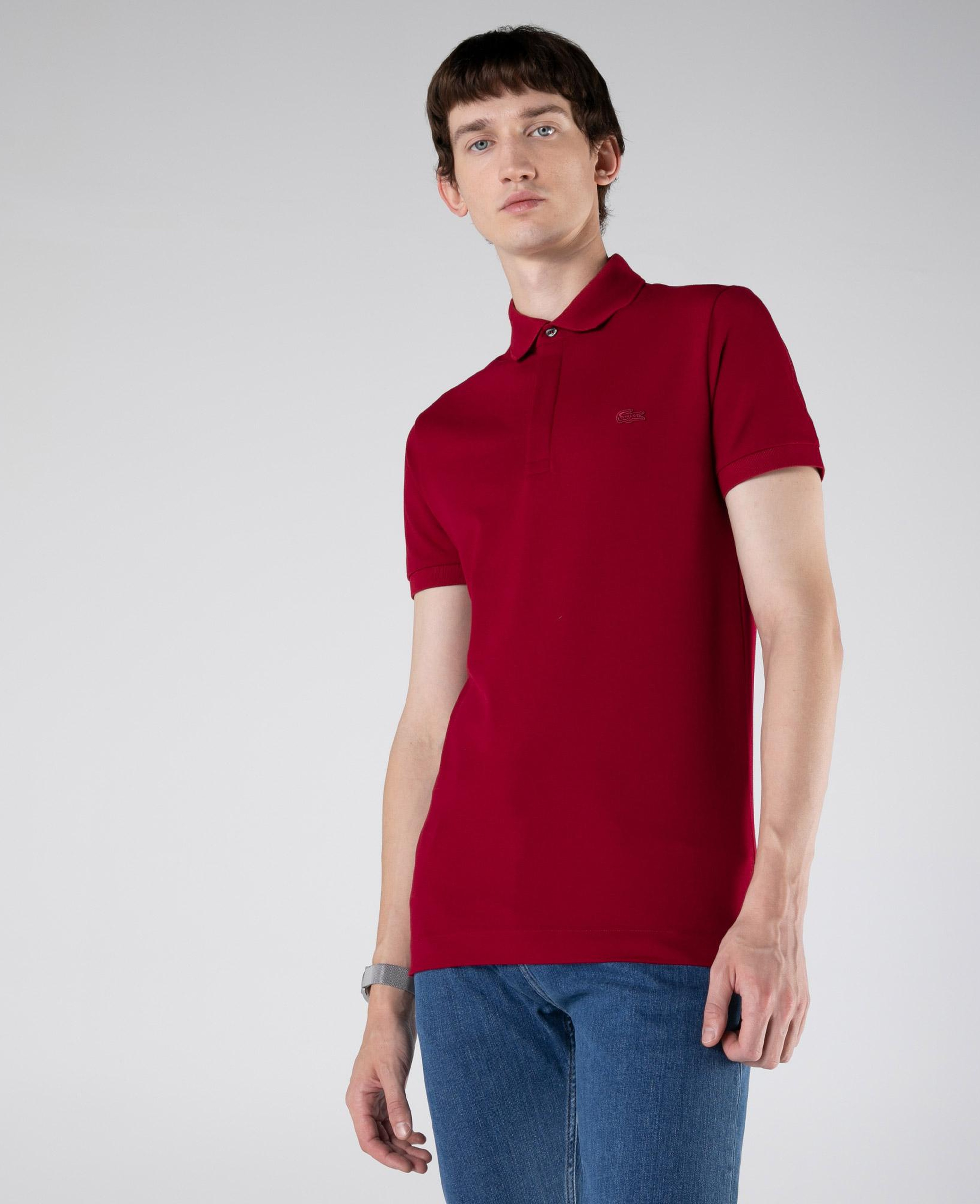 Lacoste Paris Erkek Regular Fit Bordo Polo