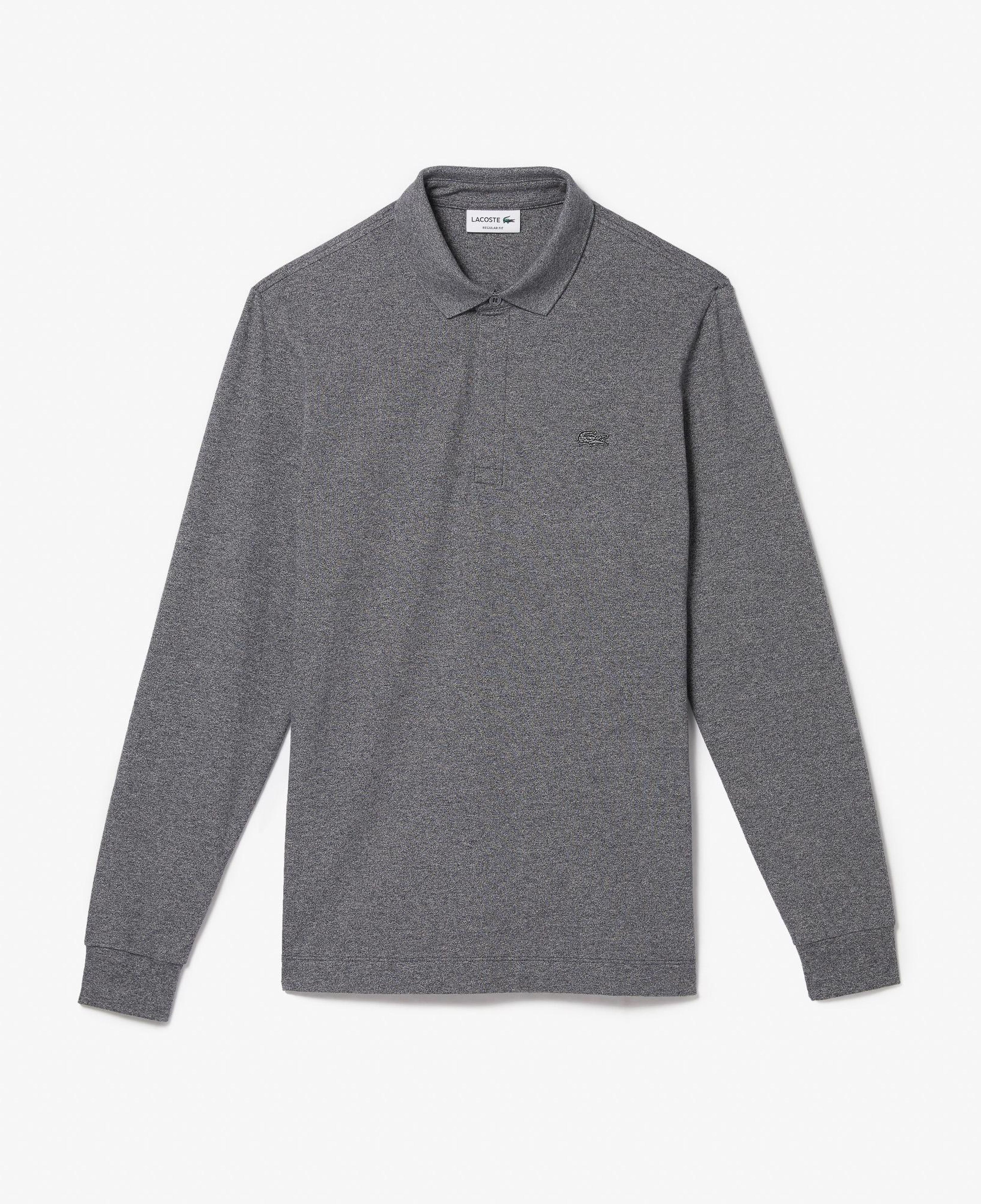 Lacoste Paris Erkek Regular Fit Uzun Kollu Koyu Gri Polo