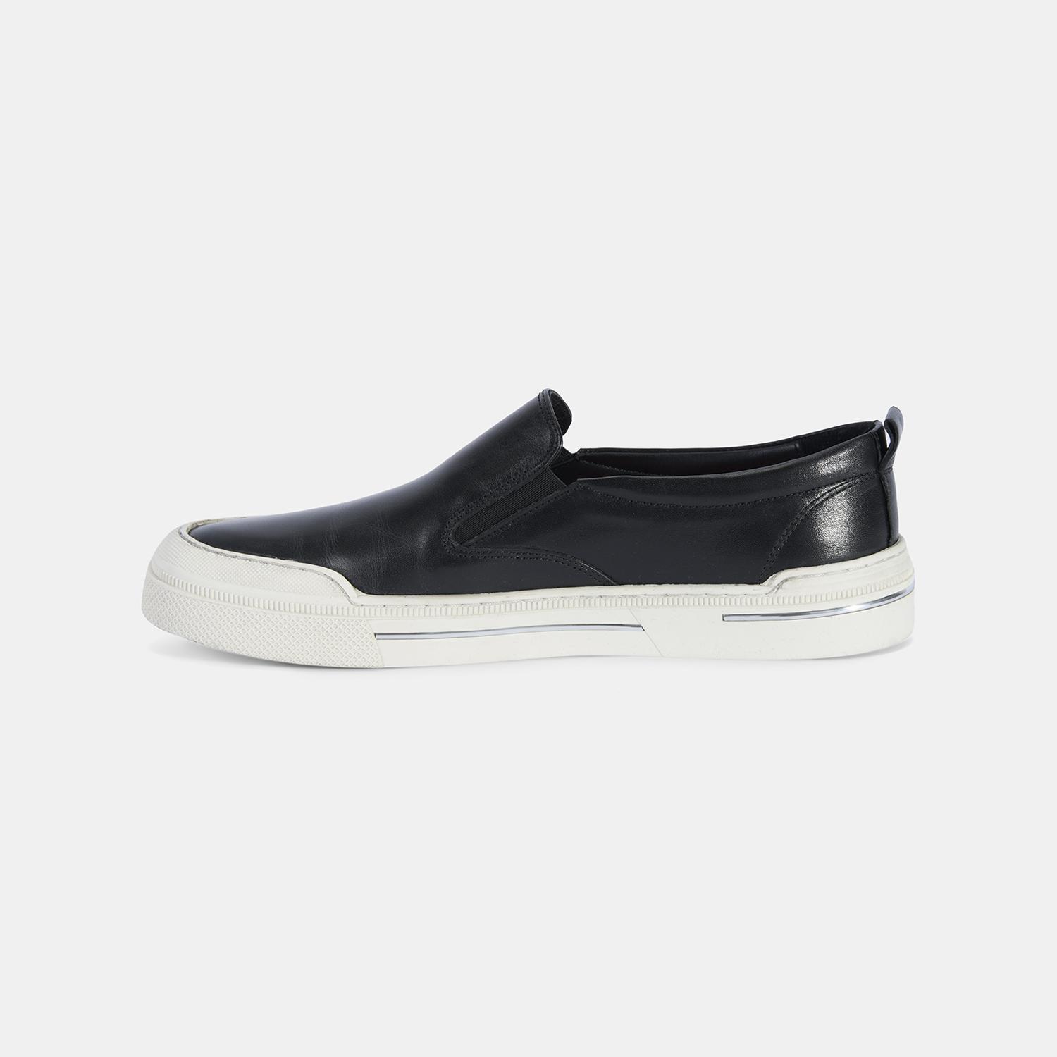Erkek Siyah Deri Loafer
