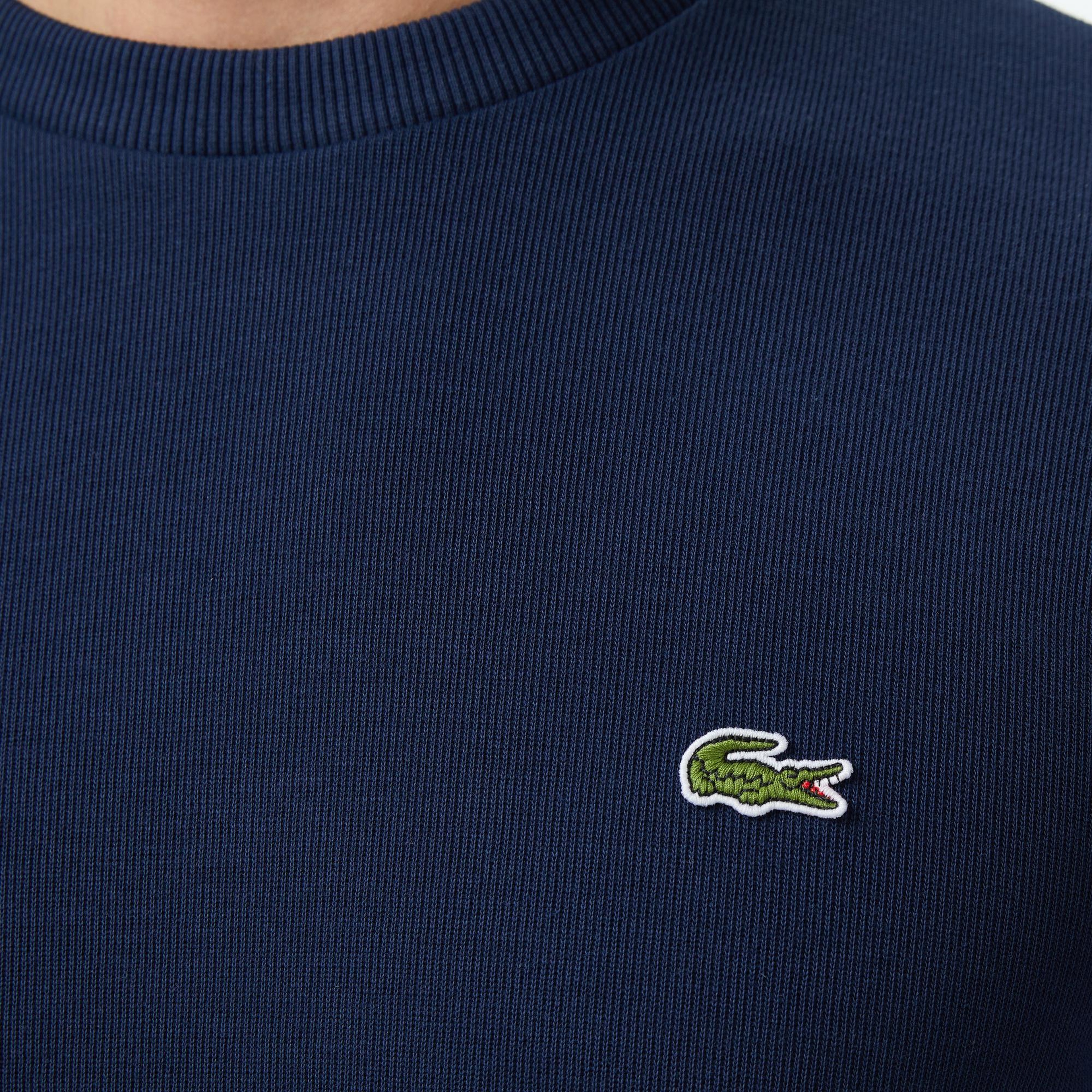 Lacoste Erkek Regular Fit Uzun Kollu Bisiklet Yaka Lacivert T-Shirt