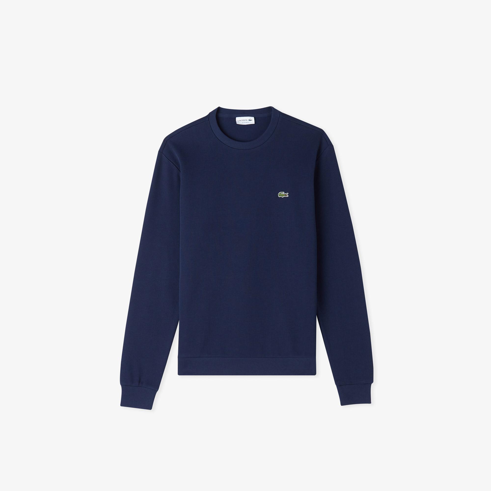 Lacoste Erkek Regular Fit Uzun Kollu Bisiklet Yaka Lacivert T-Shirt