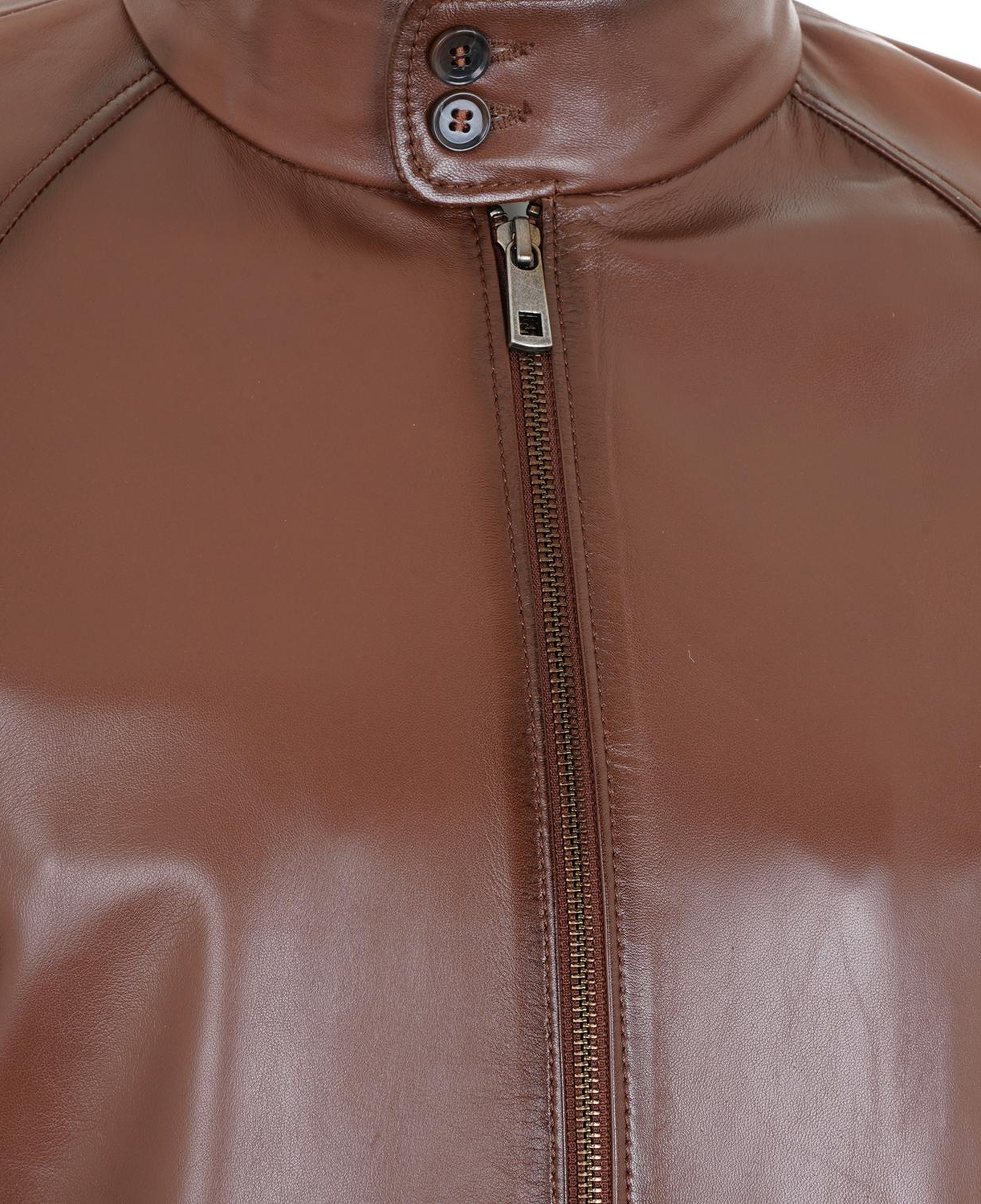 Akando Konyak Erkek Bomber Deri Ceket