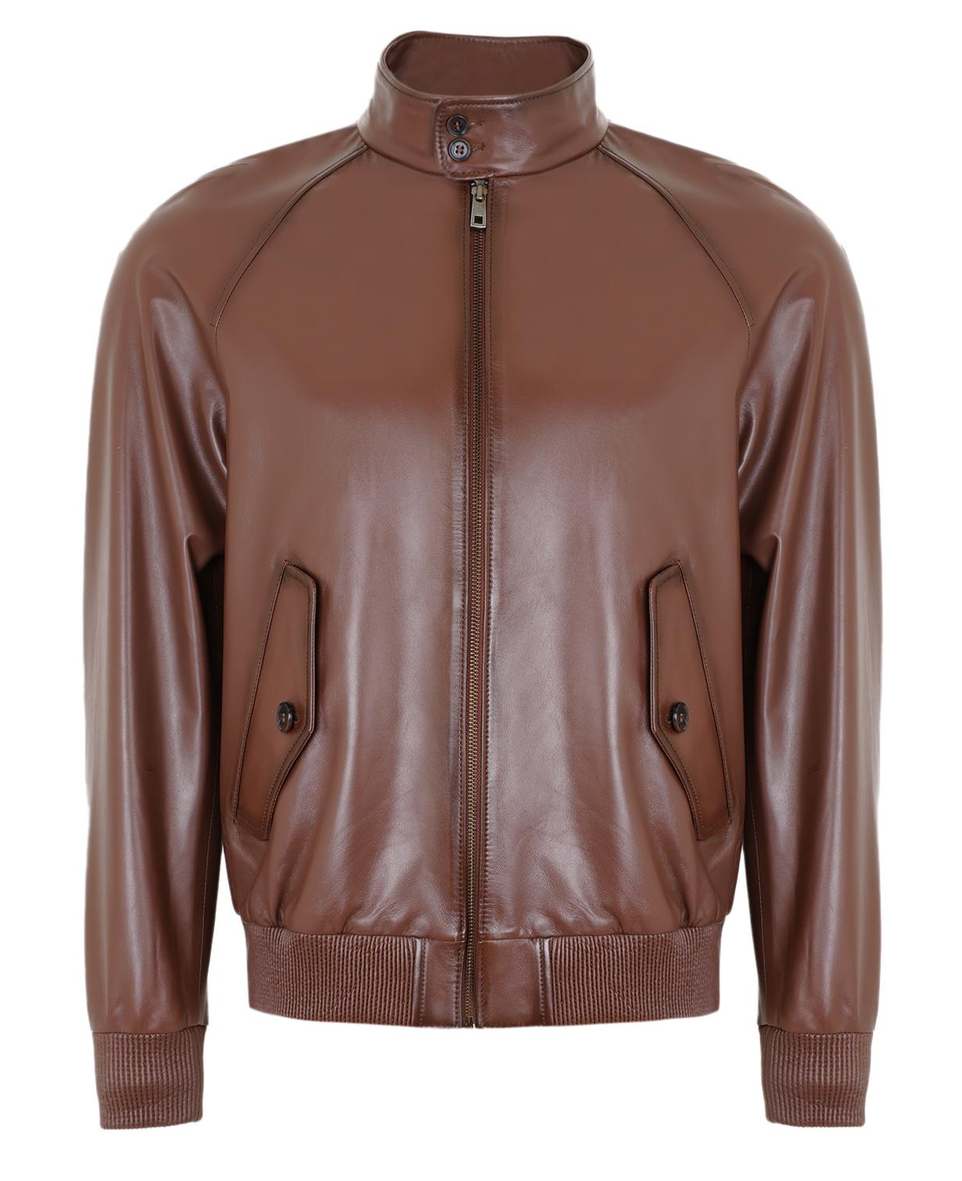 Akando Konyak Erkek Bomber Deri Ceket