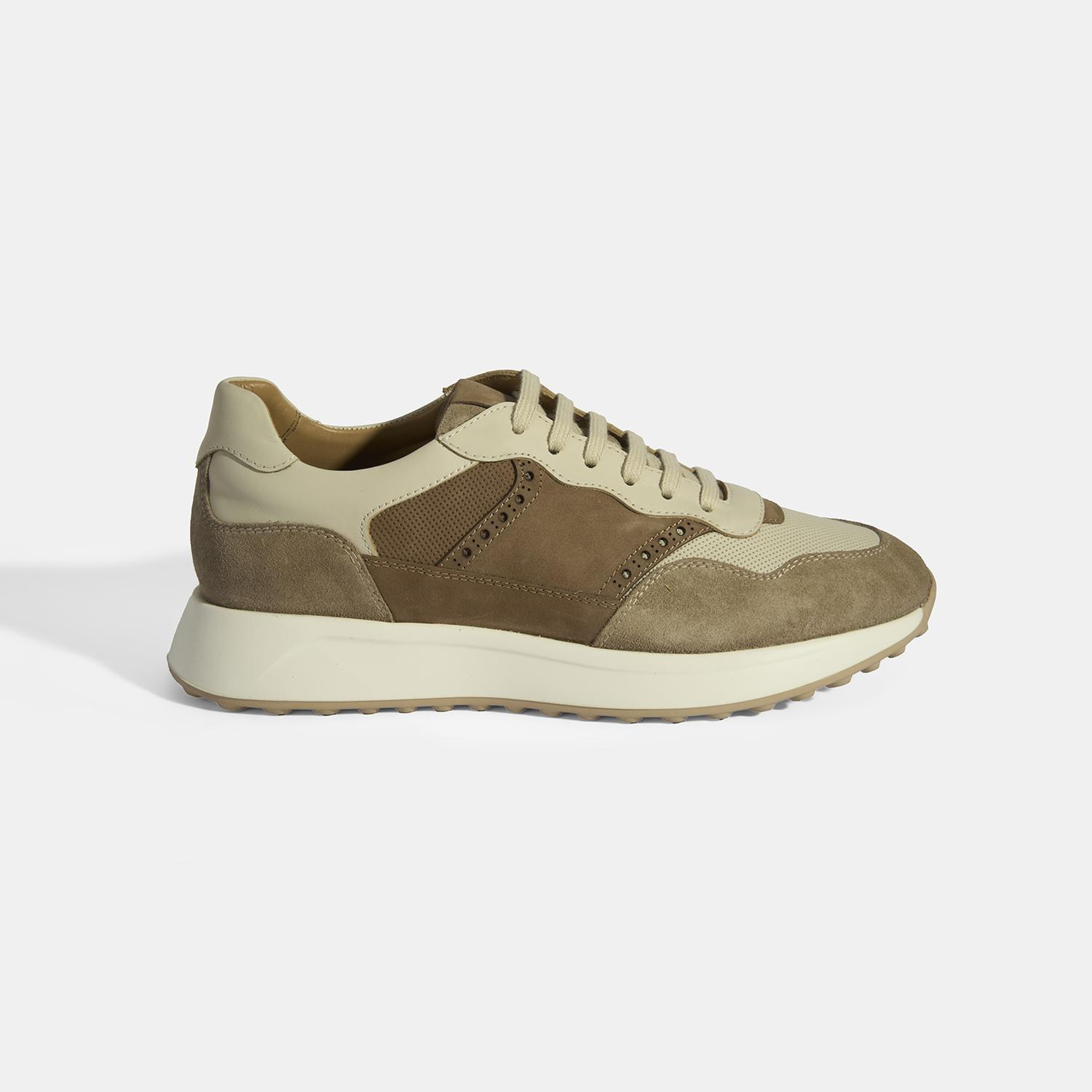 Gri Erkek Bağcıklı Deri Spor Ayakkabı