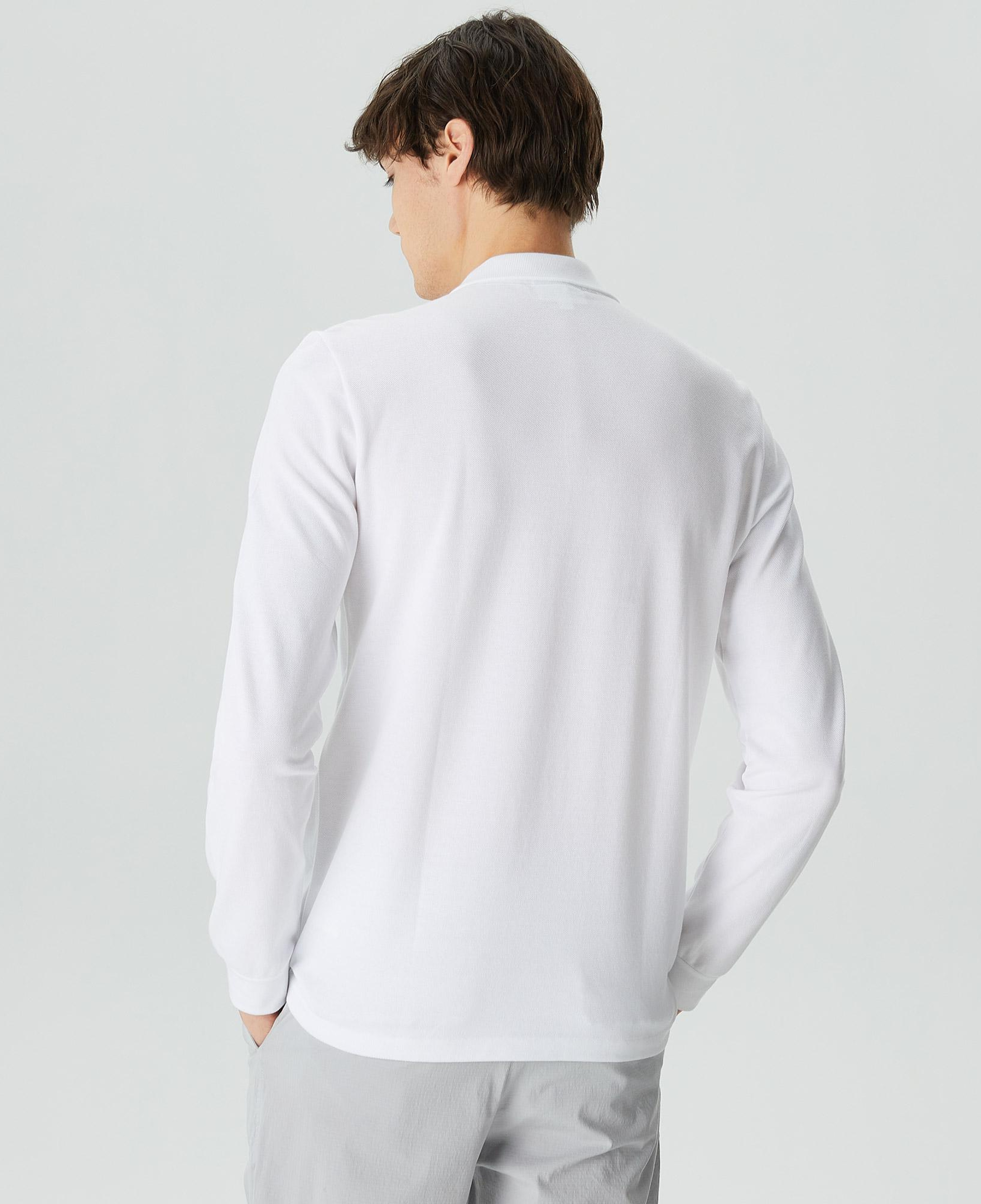 Lacoste Erkek Classic Fit Uzun Kollu Beyaz Polo