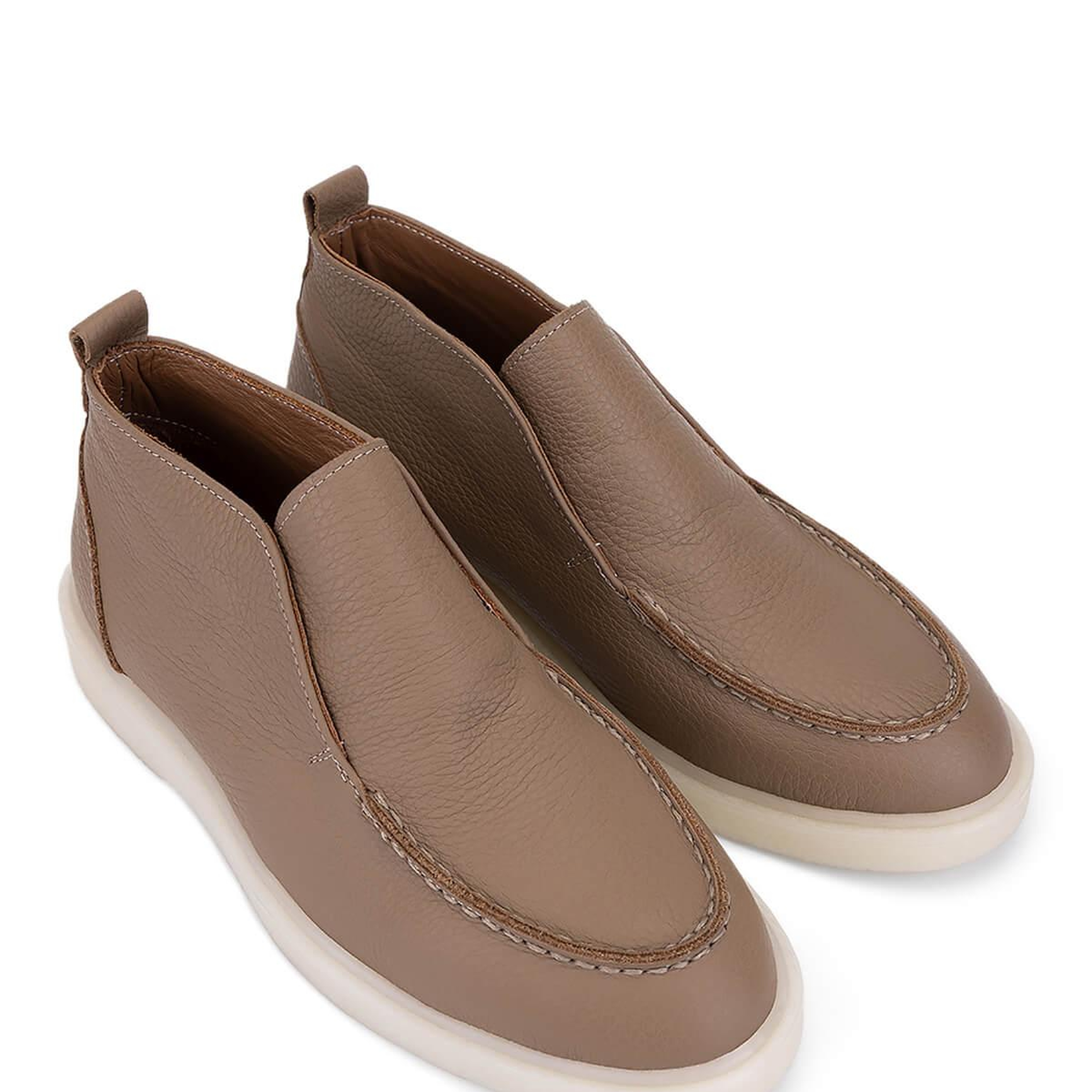 Tamer Tanca Kadın Hakiki Deri Bej Casual Bot