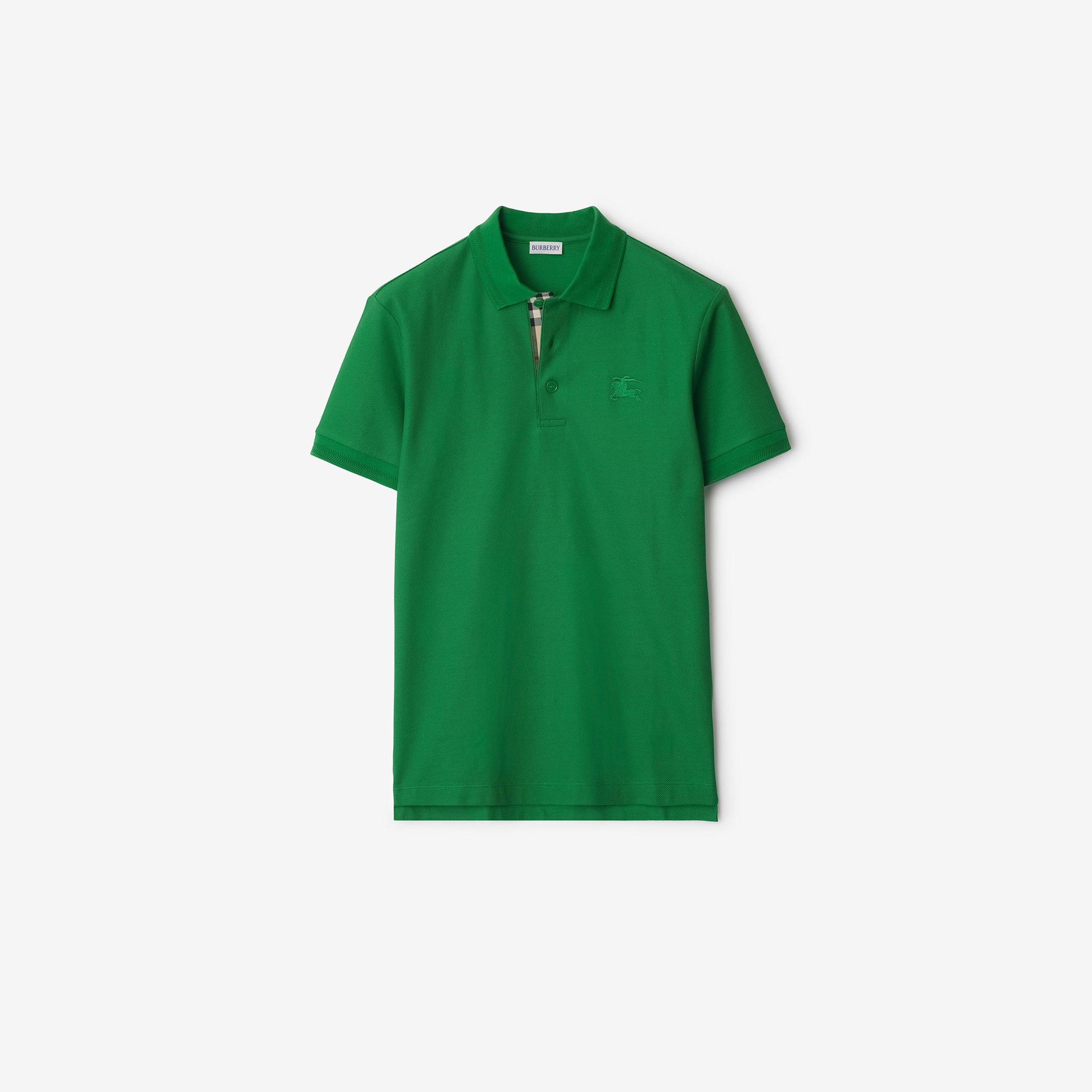 Burberry Cotton Erkek Yeşil Polo