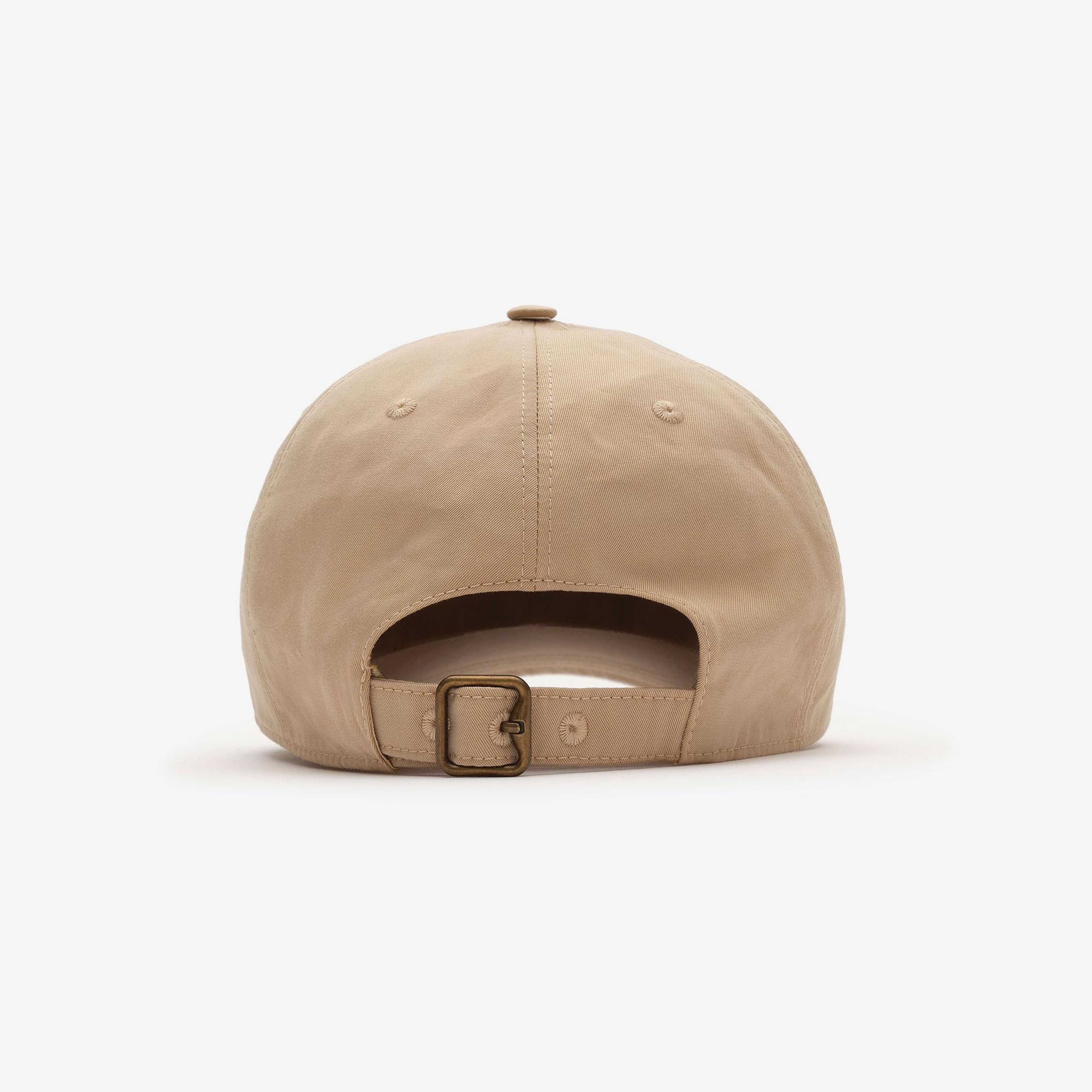Burberry Logo Gabardine Baseball Erkek Bej Şapka