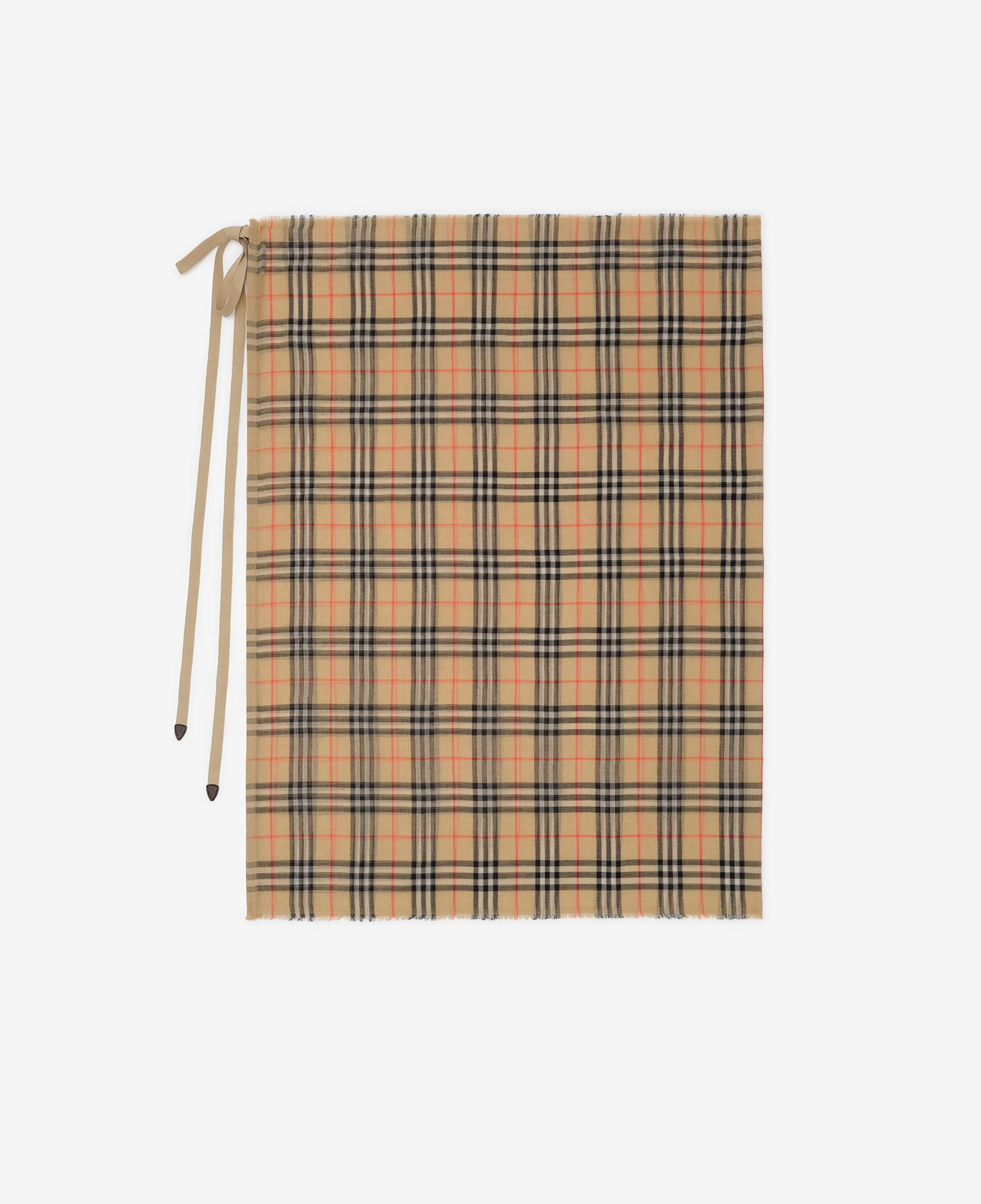 Burberry Check Cotton Sarong Kadın Bej Atkı