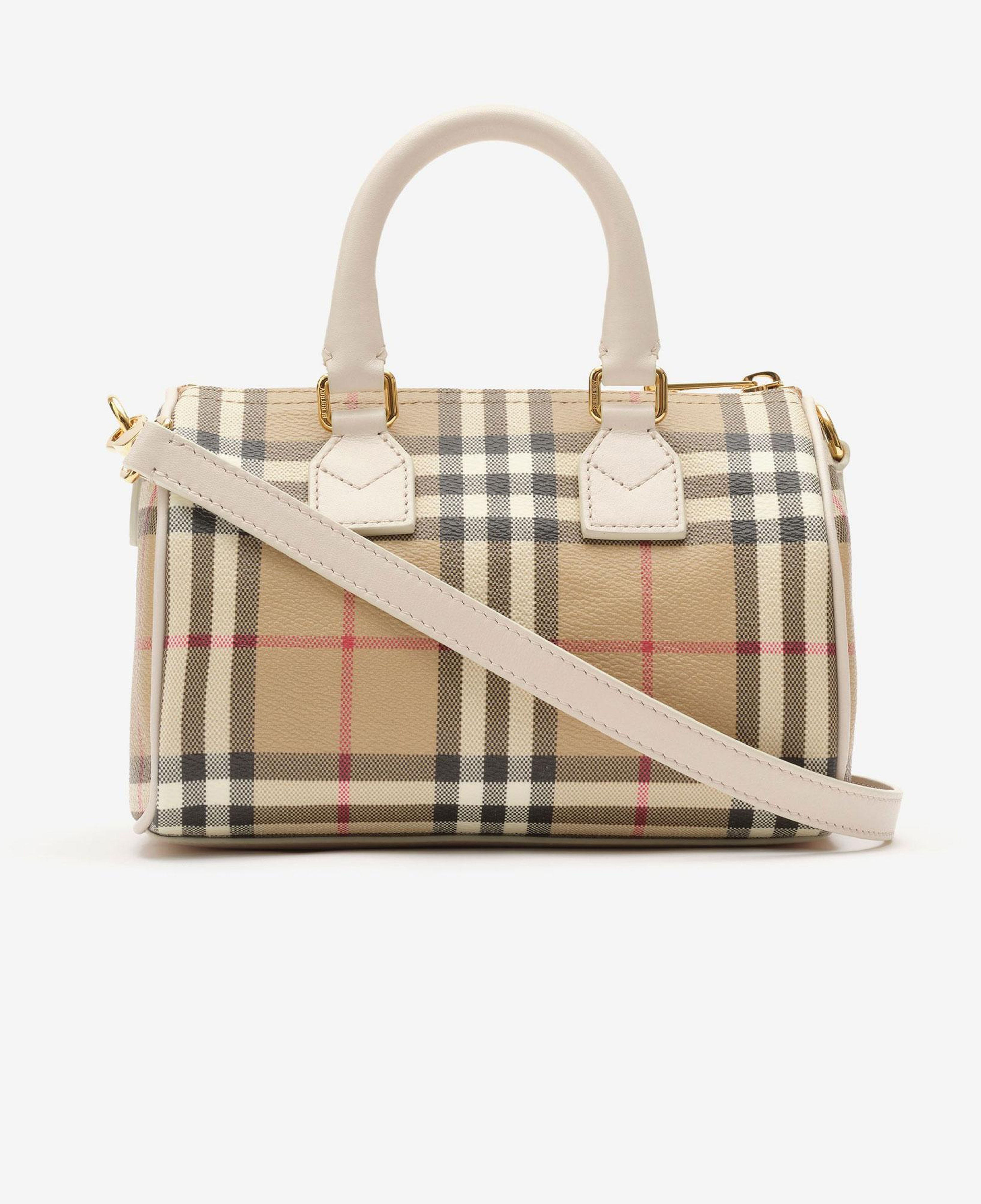 Burberry Mini Check Kadın Bej El Çantası