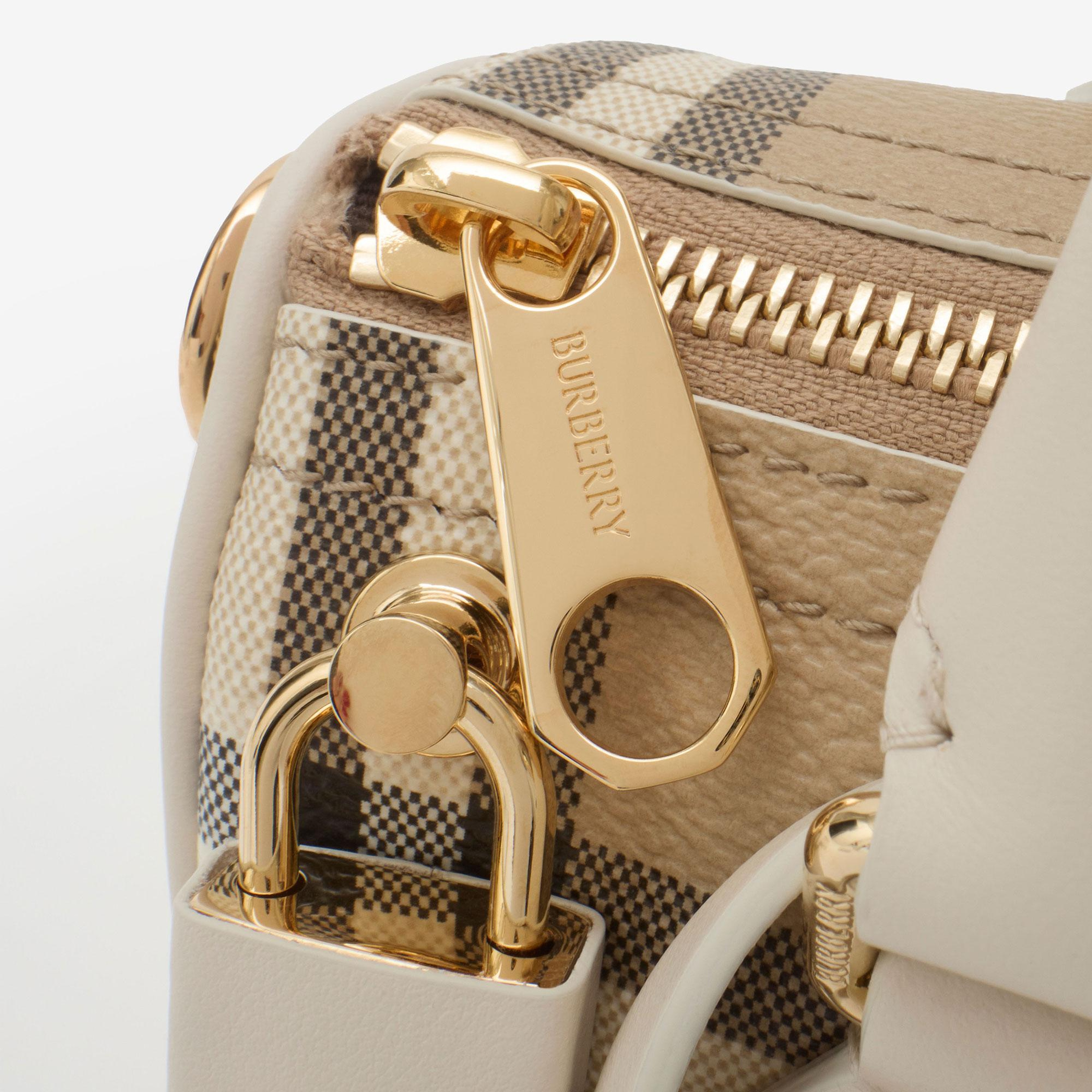 Burberry Mini Check Kadın Bej El Çantası