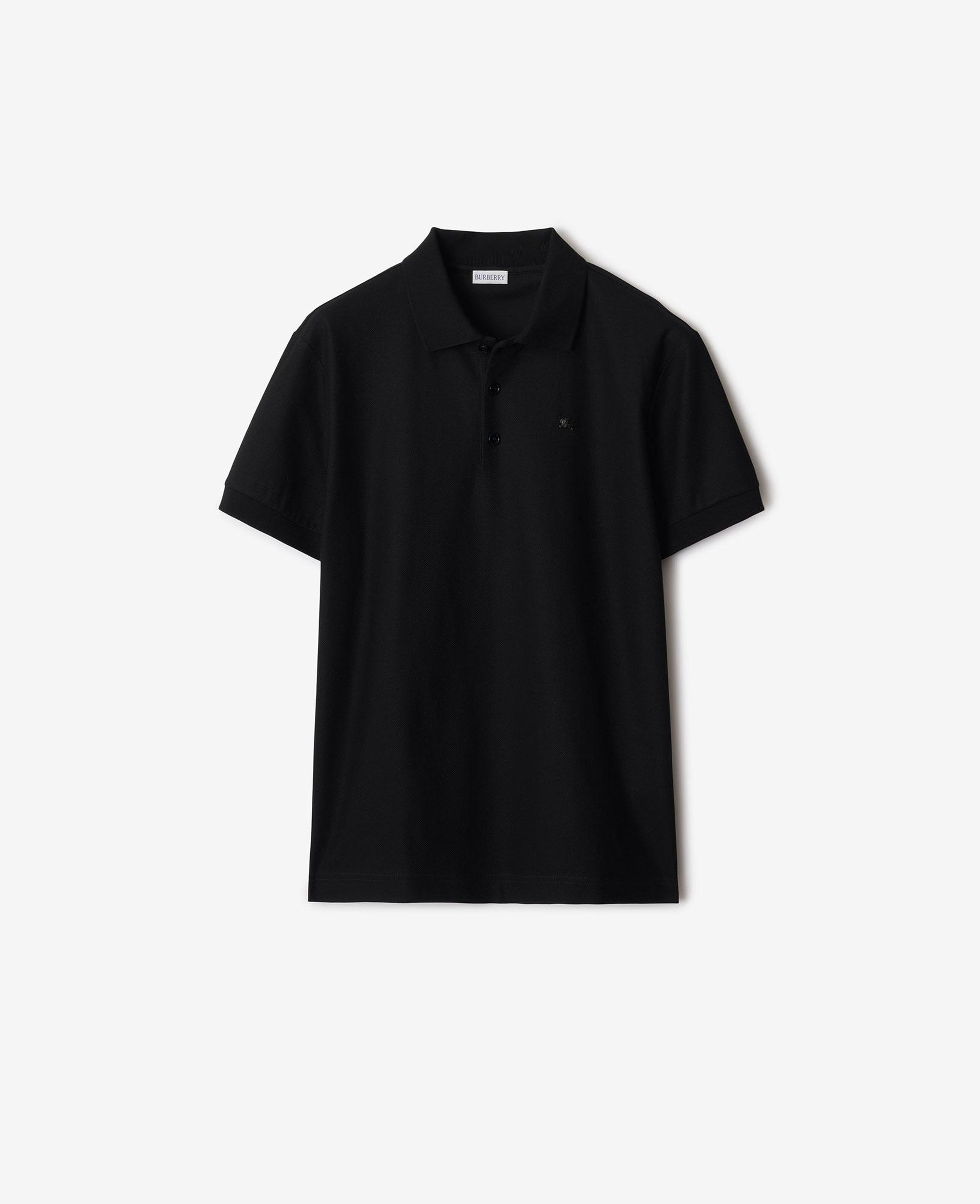 Burberry Metal Ekd Cotton Erkek Siyah Polo