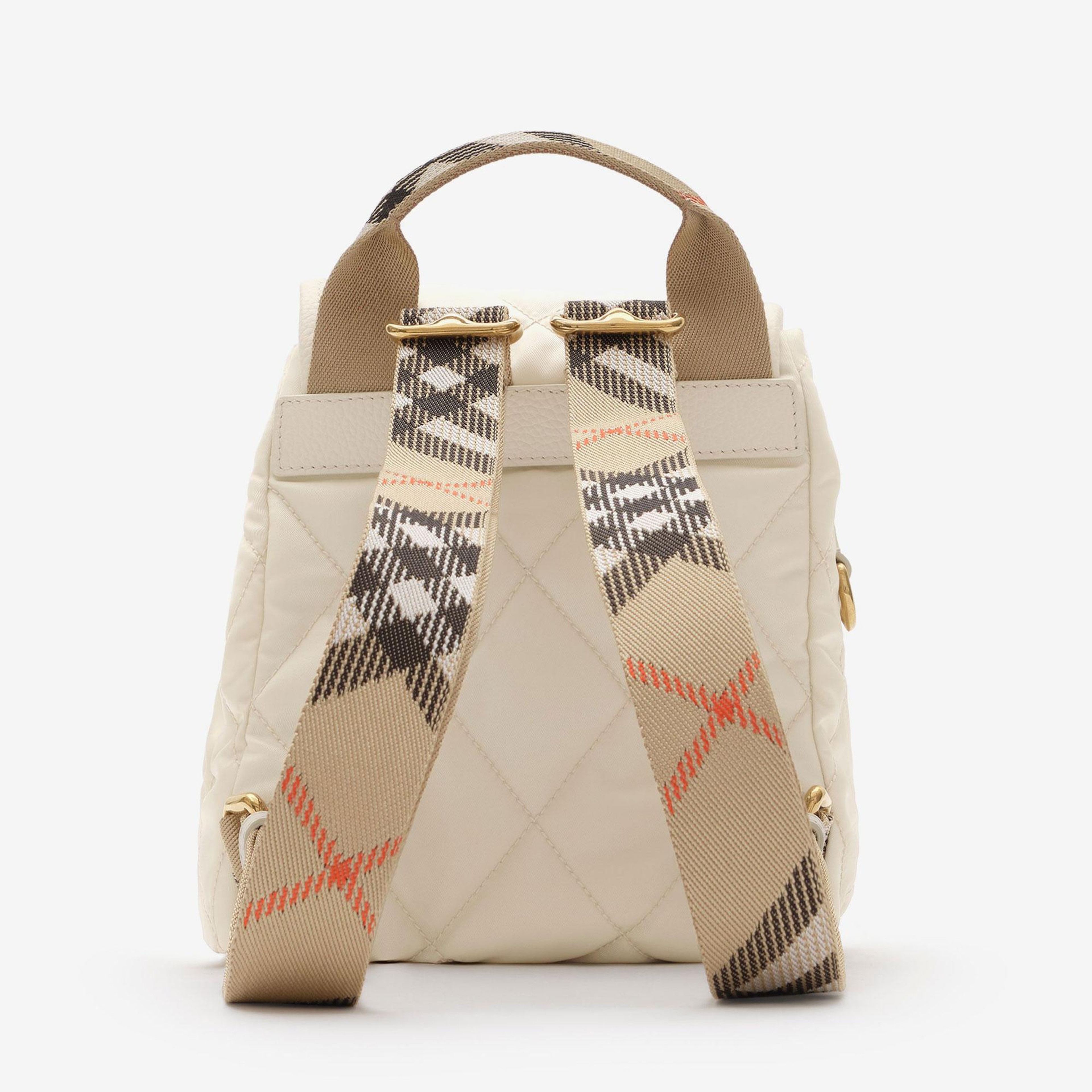 Burberry Mini Horseshoe Kadın Krem Sırt Çantası