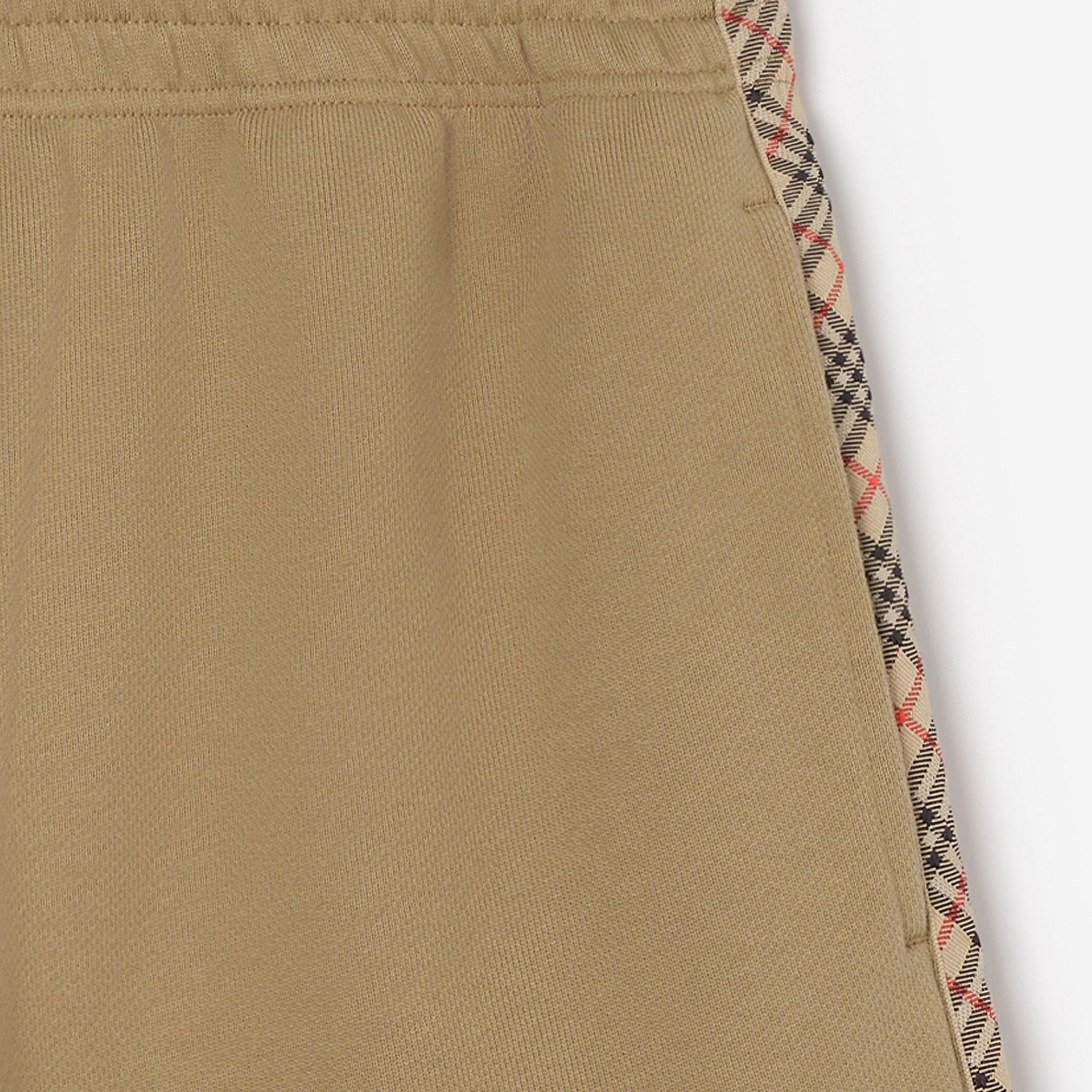 Burberry Check Trim Cotton Erkek Bej Şort