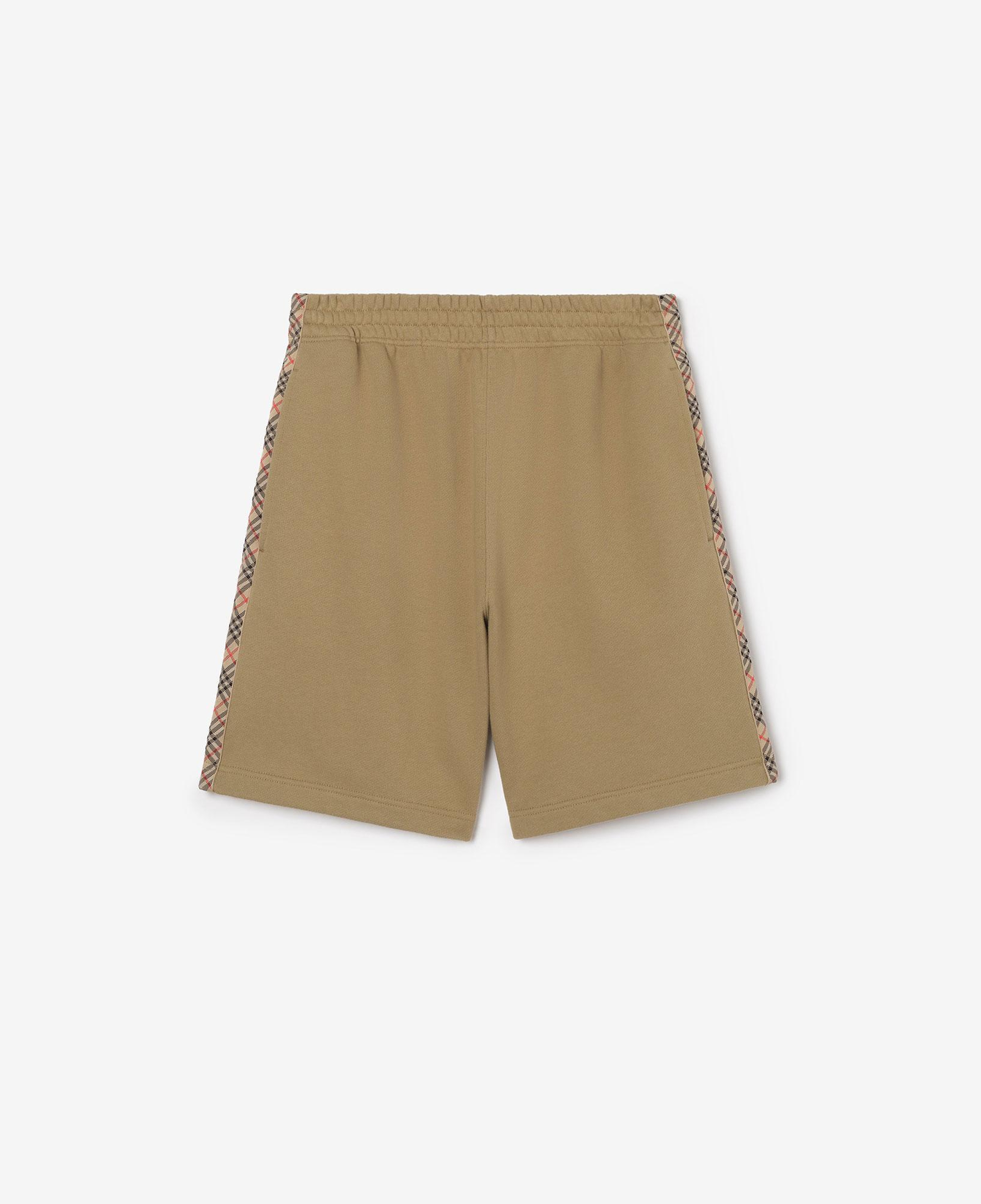 Burberry Check Trim Cotton Erkek Bej Şort