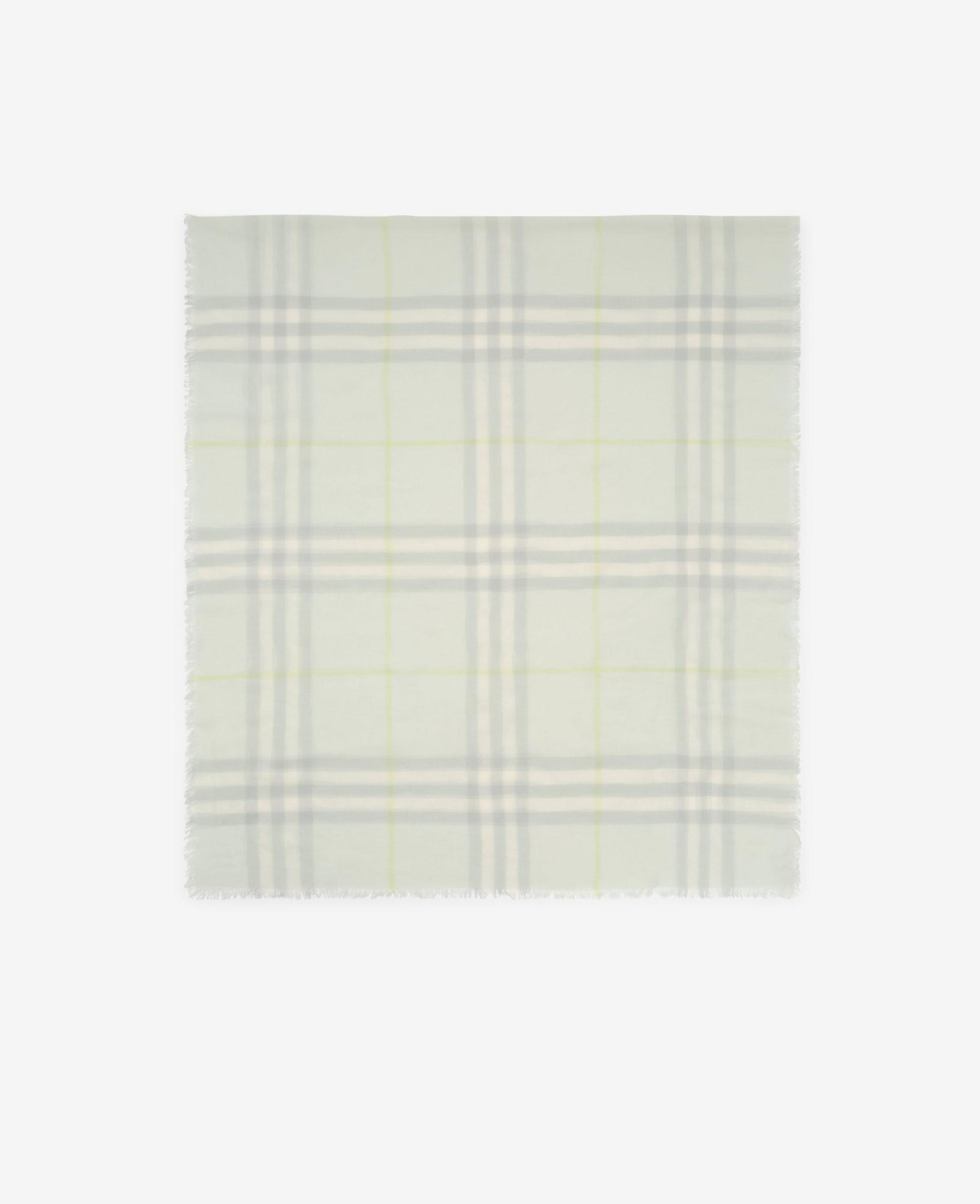 Burberry Wide Check Wool Kadın Yeşil Atkı