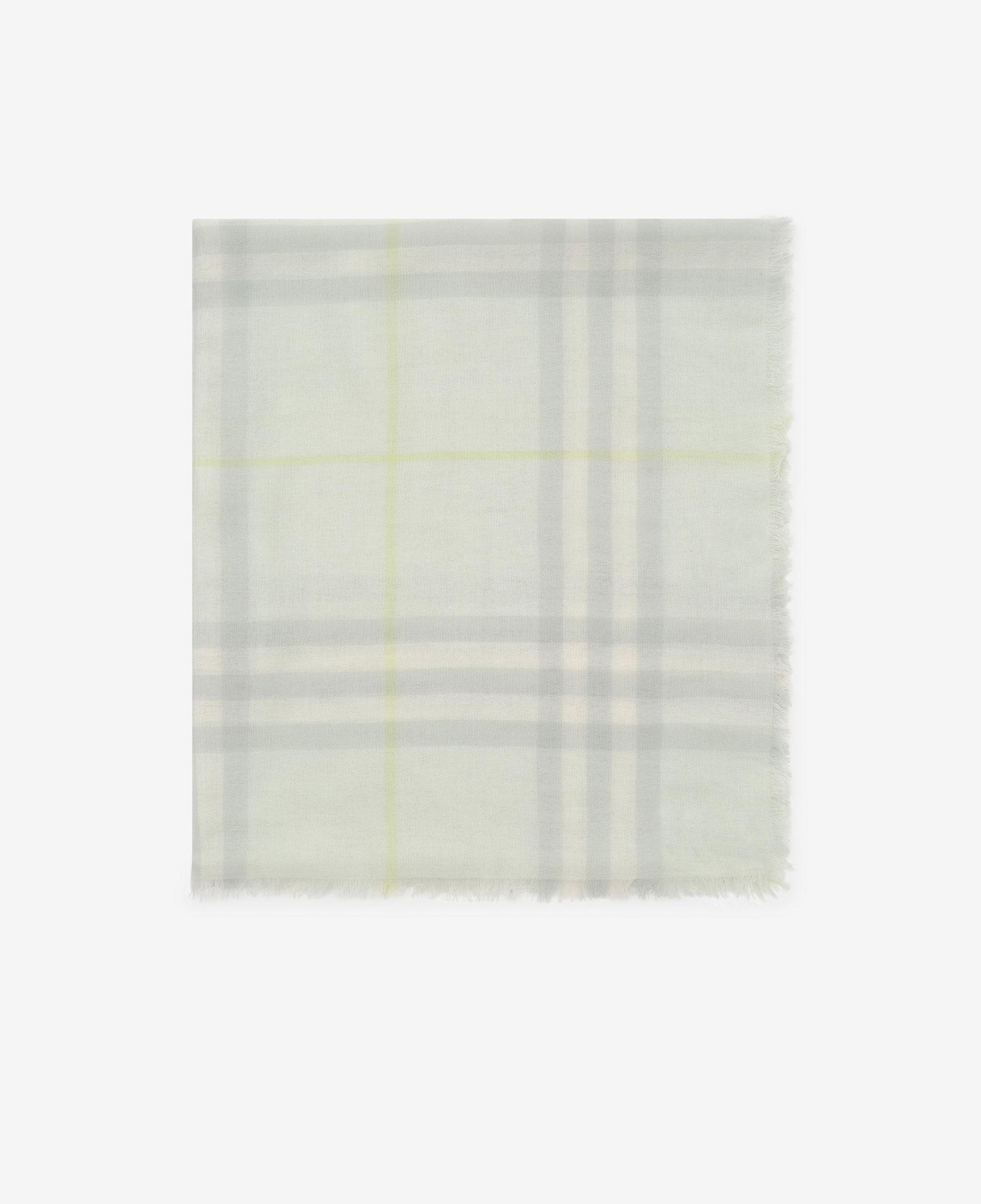 Burberry Wide Check Wool Kadın Yeşil Atkı