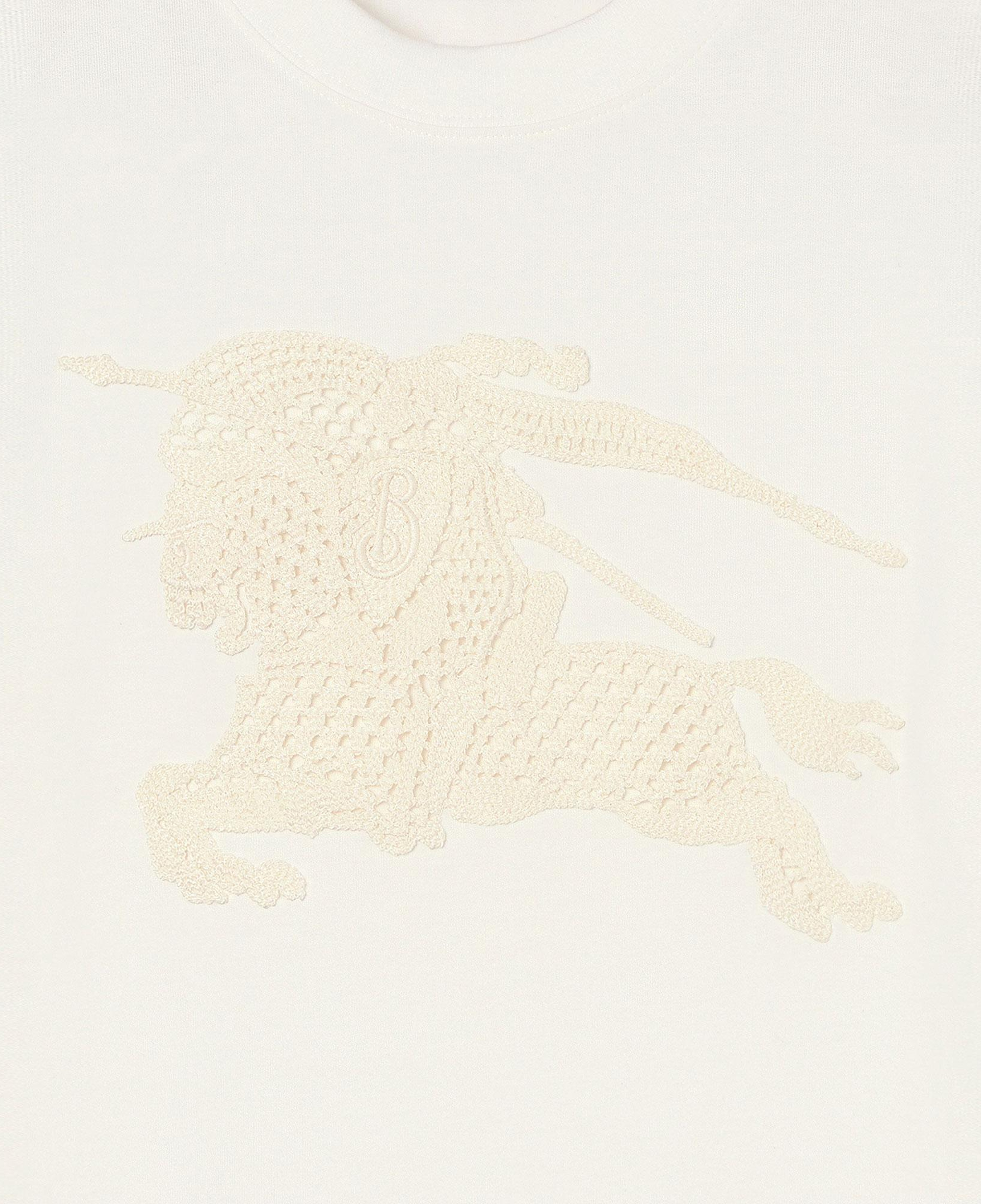 Burberry Ekd Cotton Kadın Beyaz T-Shirt