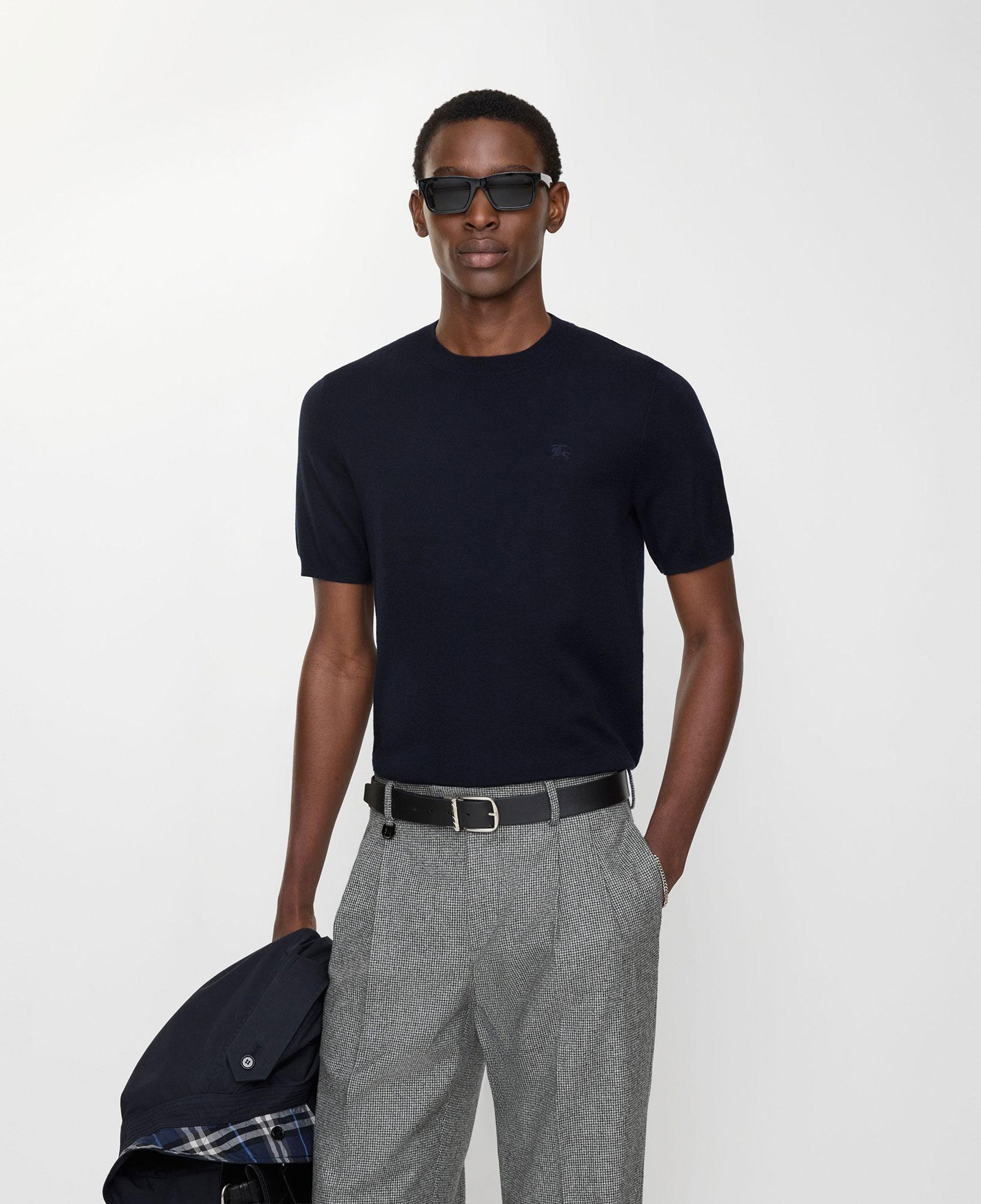 Burberry Cashmere Erkek Lacivert Trıko