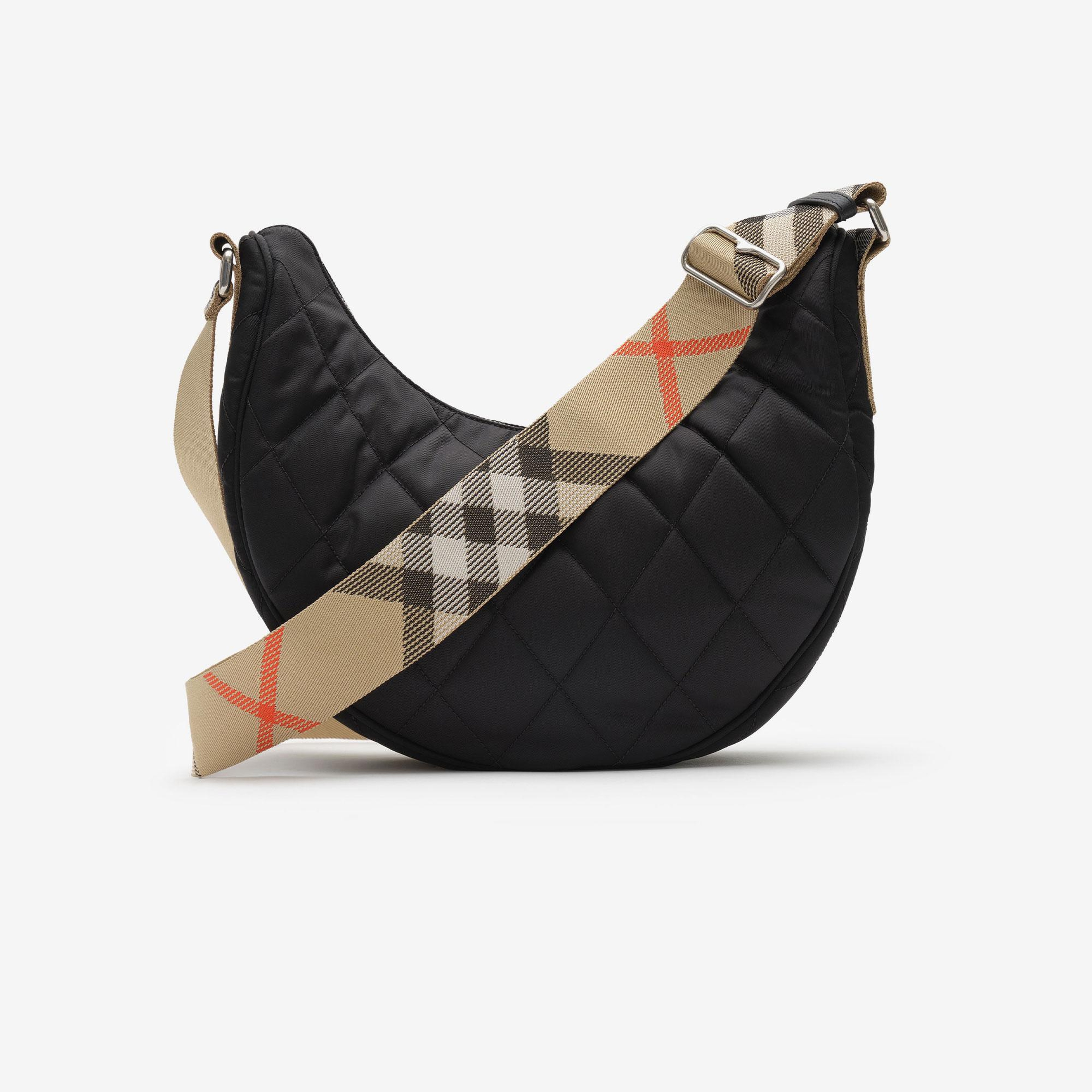 Burberry Horseshoe Erkek Siyah Omuz Çantası