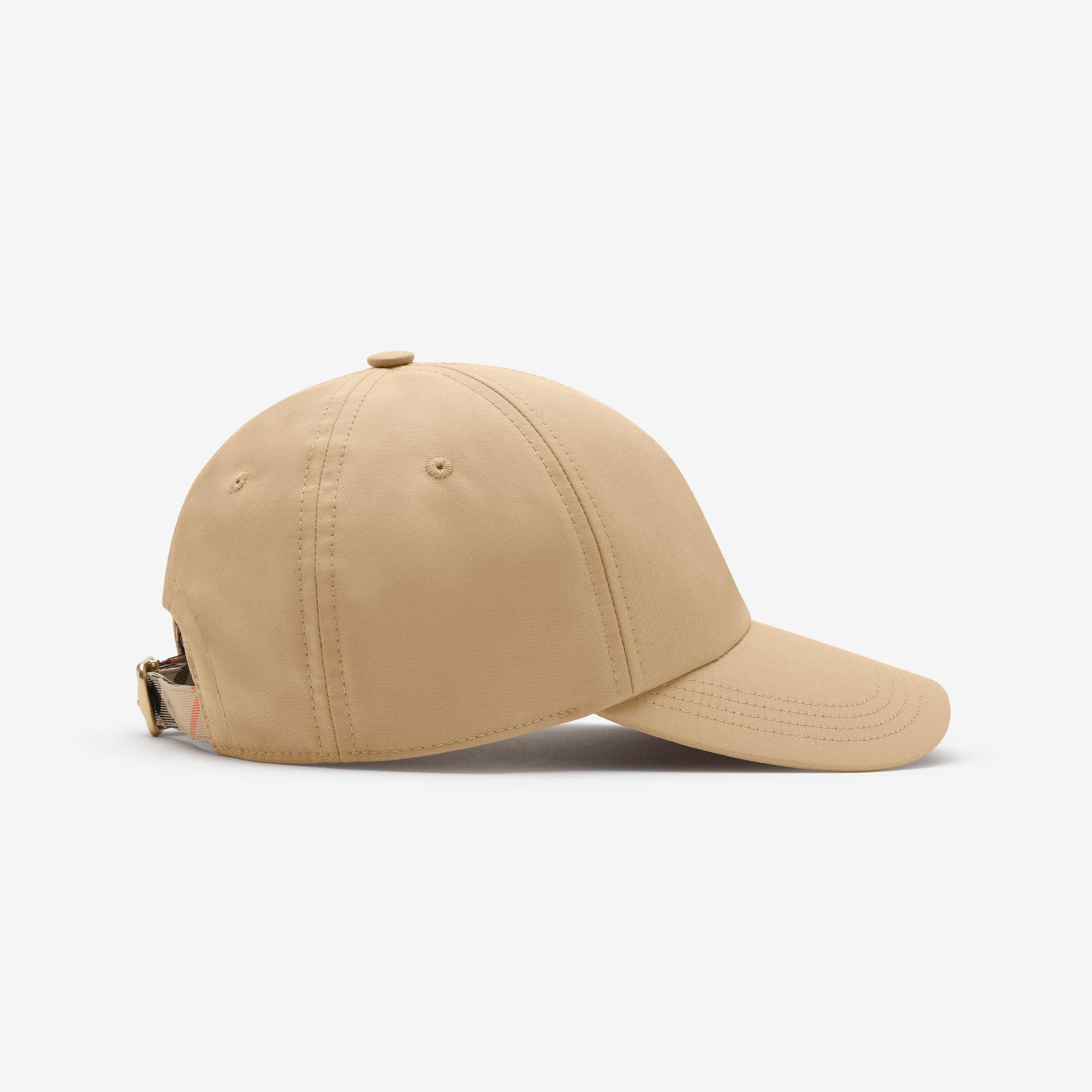 Burberry Gabardine Baseball Erkek Krem Şapka