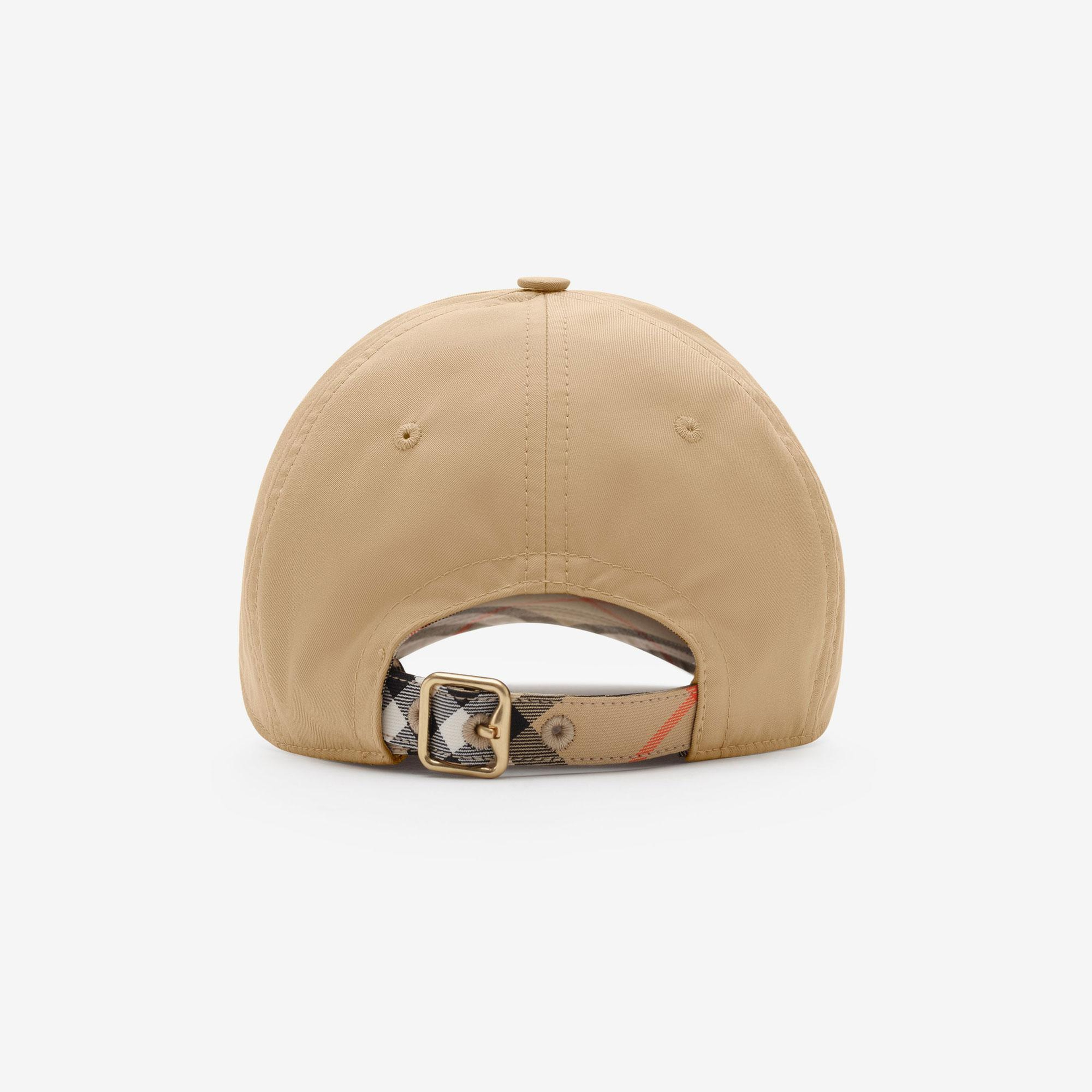 Burberry Gabardine Baseball Erkek Krem Şapka