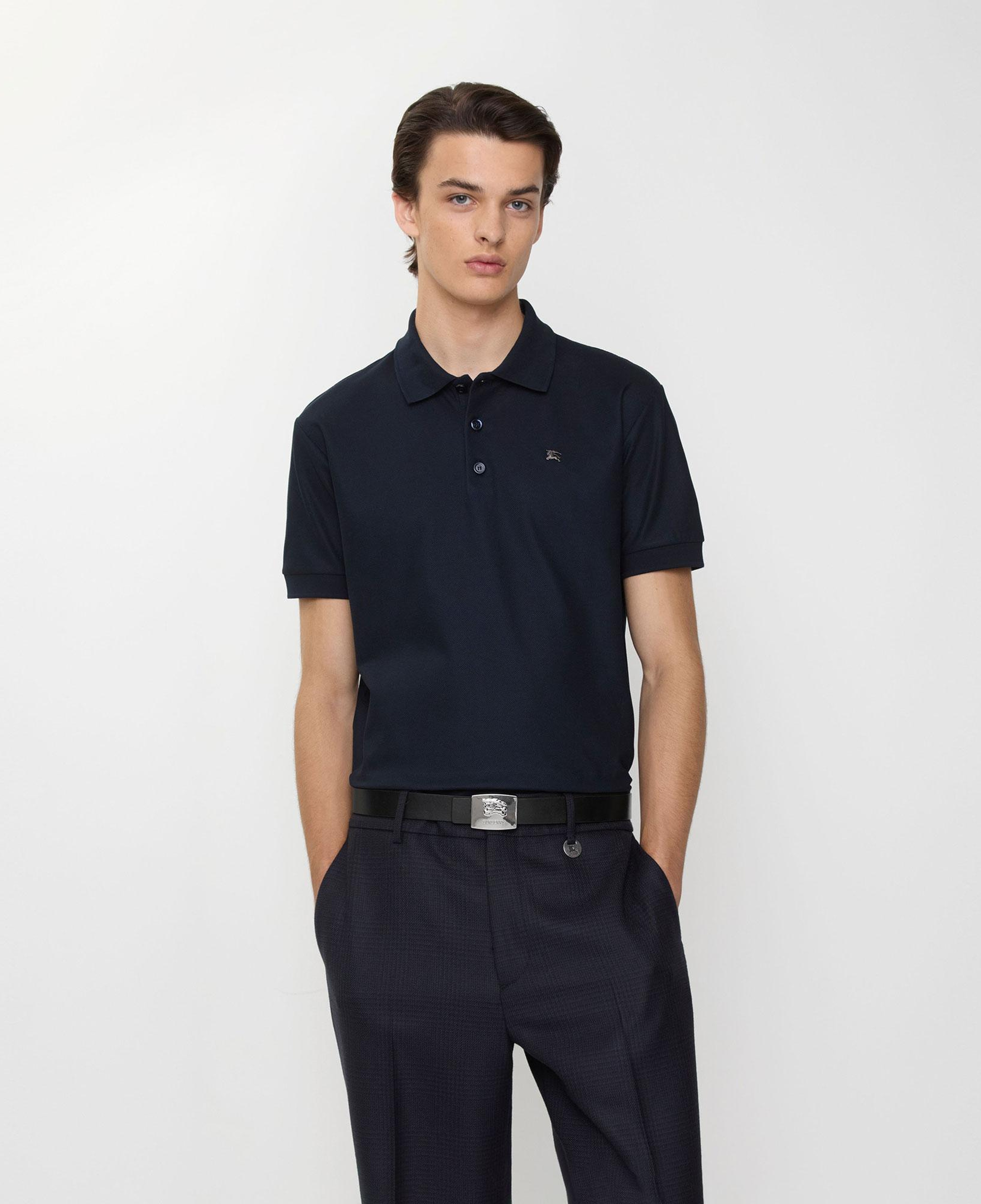 Burberry Metal Ekd Cotton Erkek Lacivert Polo