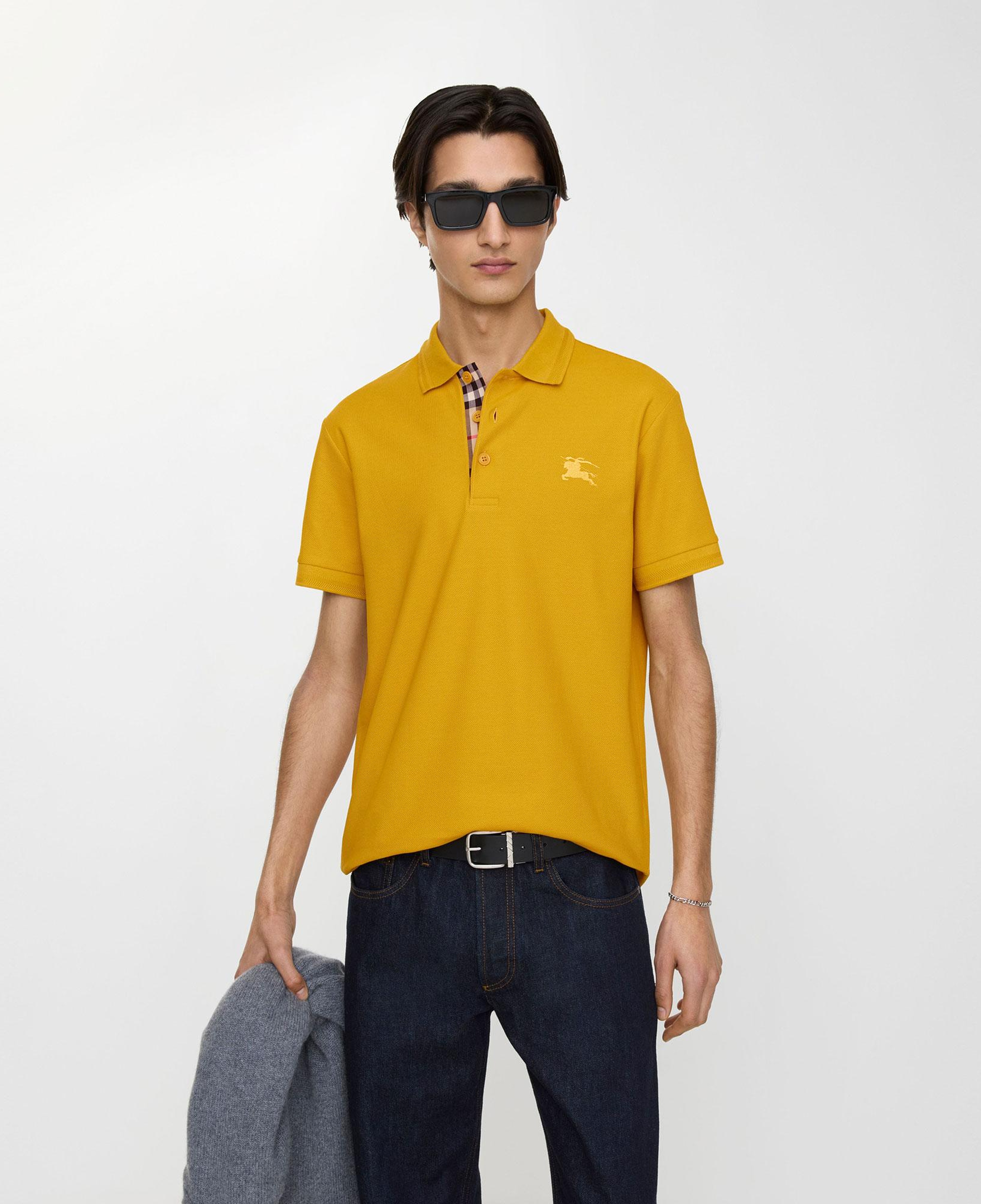 Burberry Cotton Erkek Sarı Polo