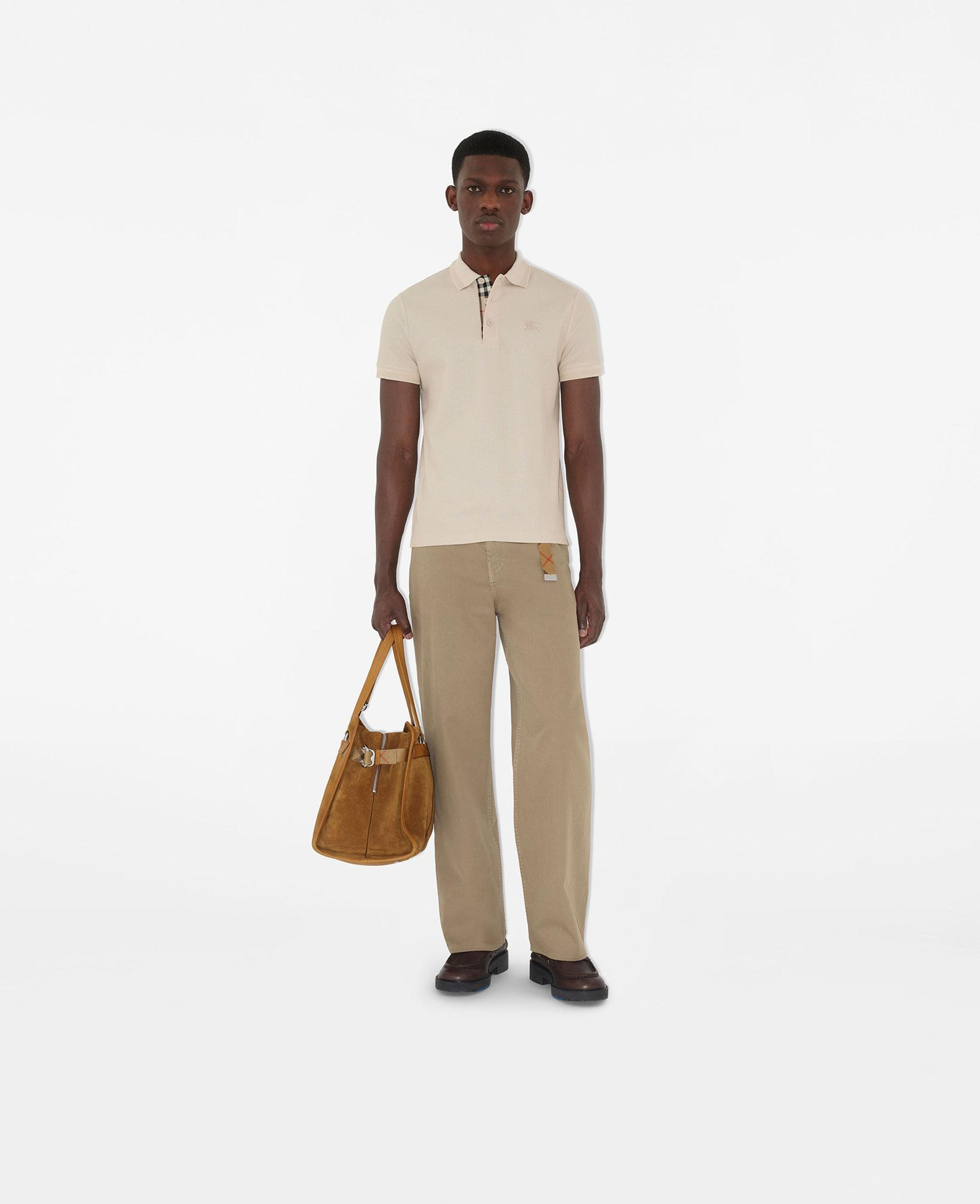 Burberry Cotton Erkek Bej Polo