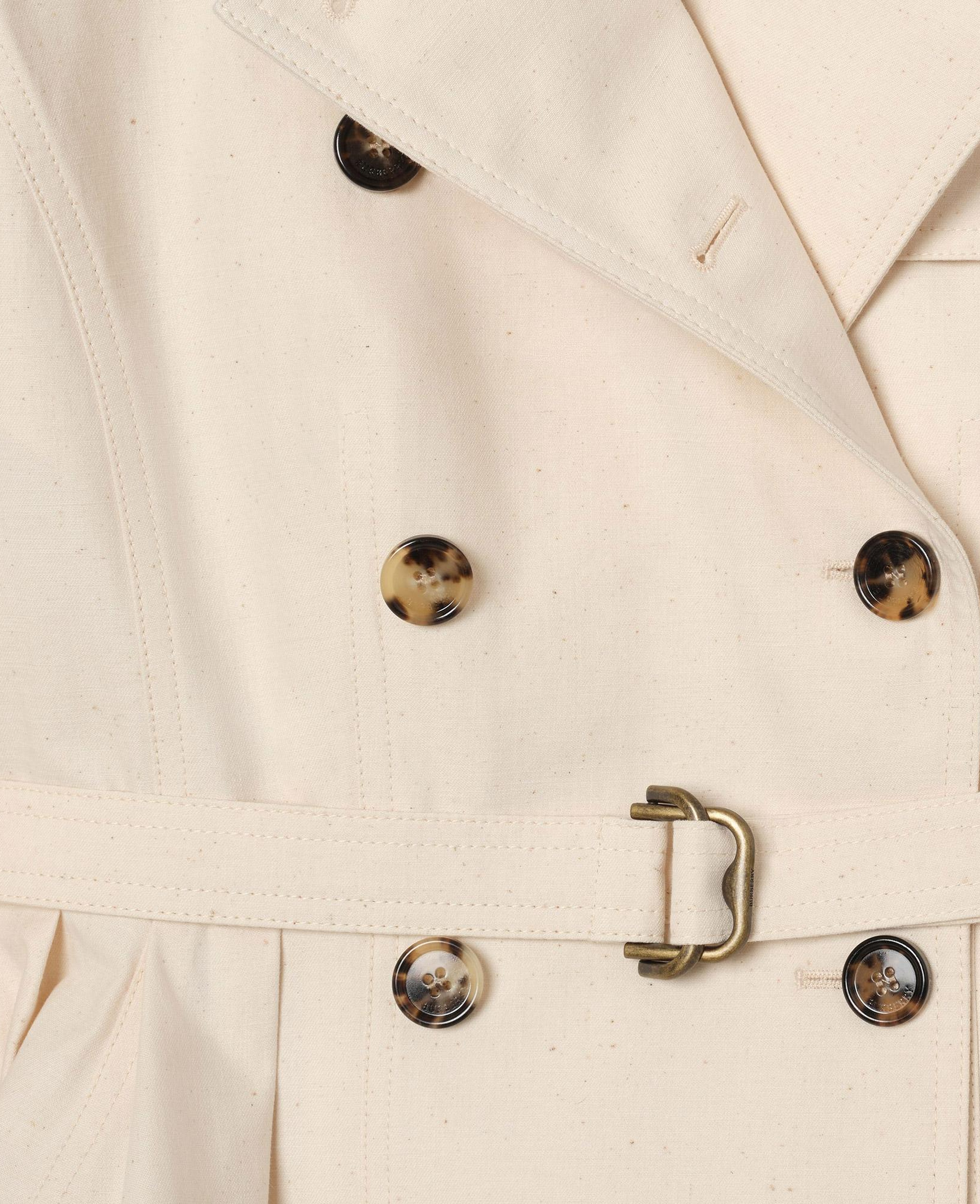 Burberry Cotton Isabella Kadın Beyaz Mont