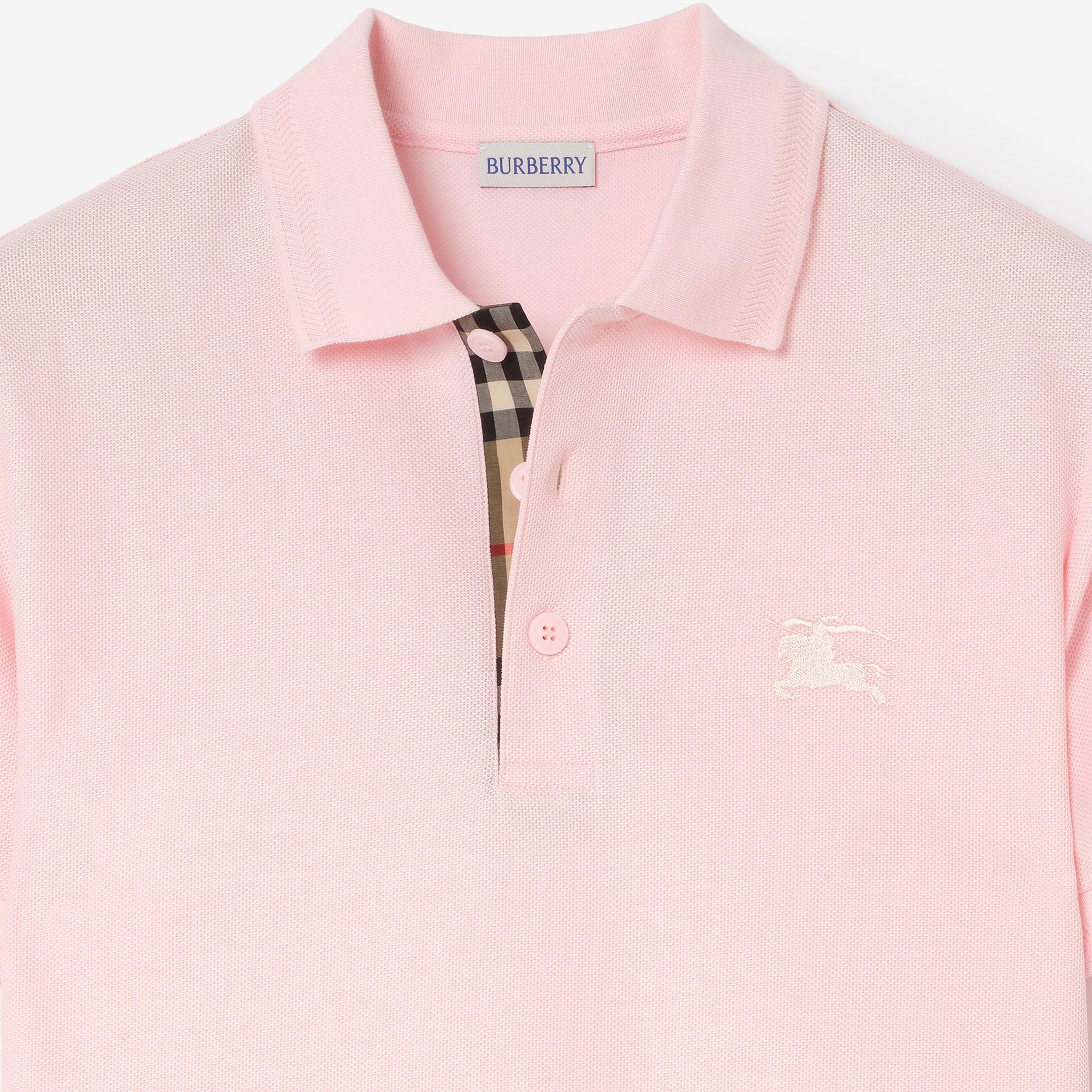Burberry Cotton Erkek Pembe Polo