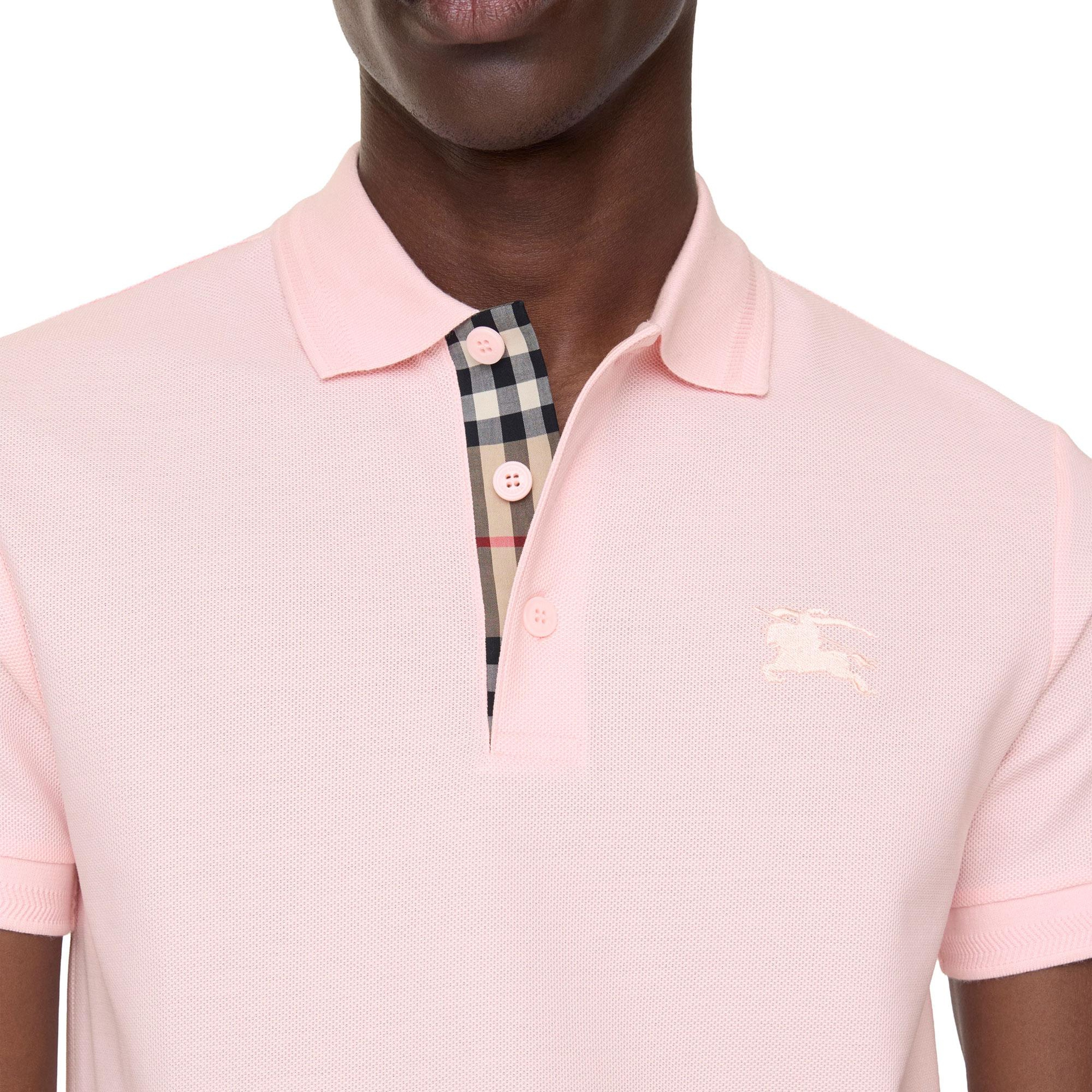 Burberry Cotton Erkek Pembe Polo