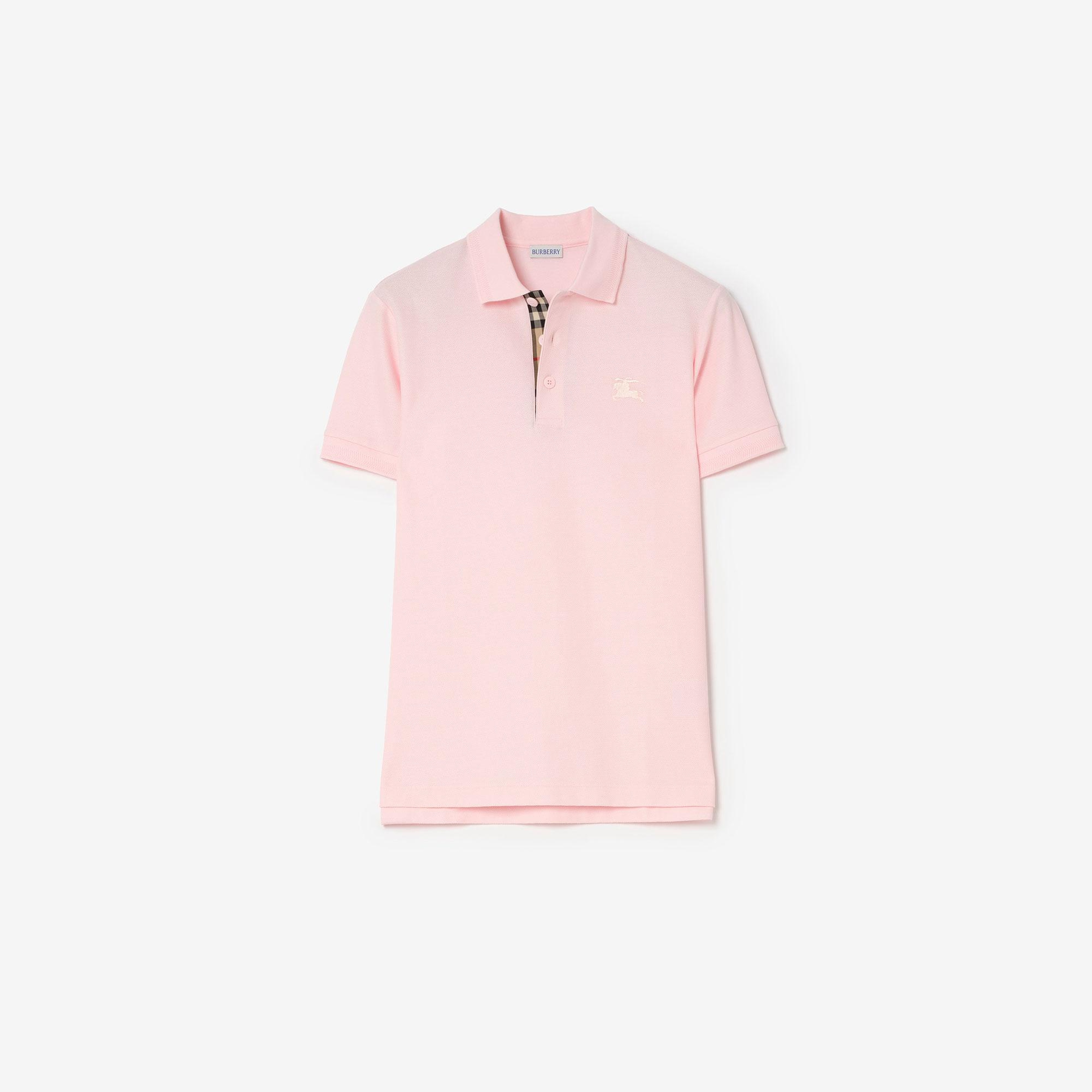 Burberry Cotton Erkek Pembe Polo