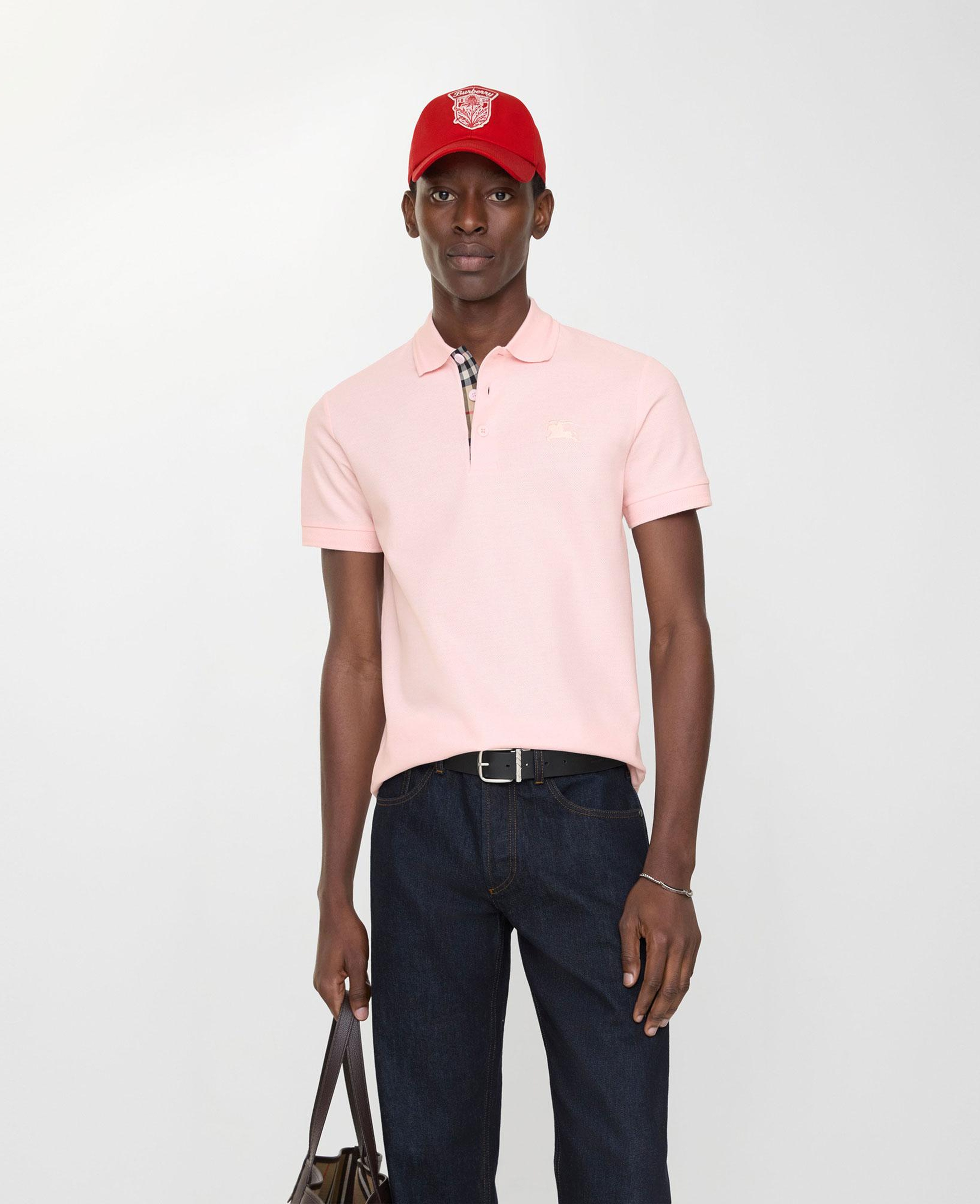 Burberry Cotton Erkek Pembe Polo