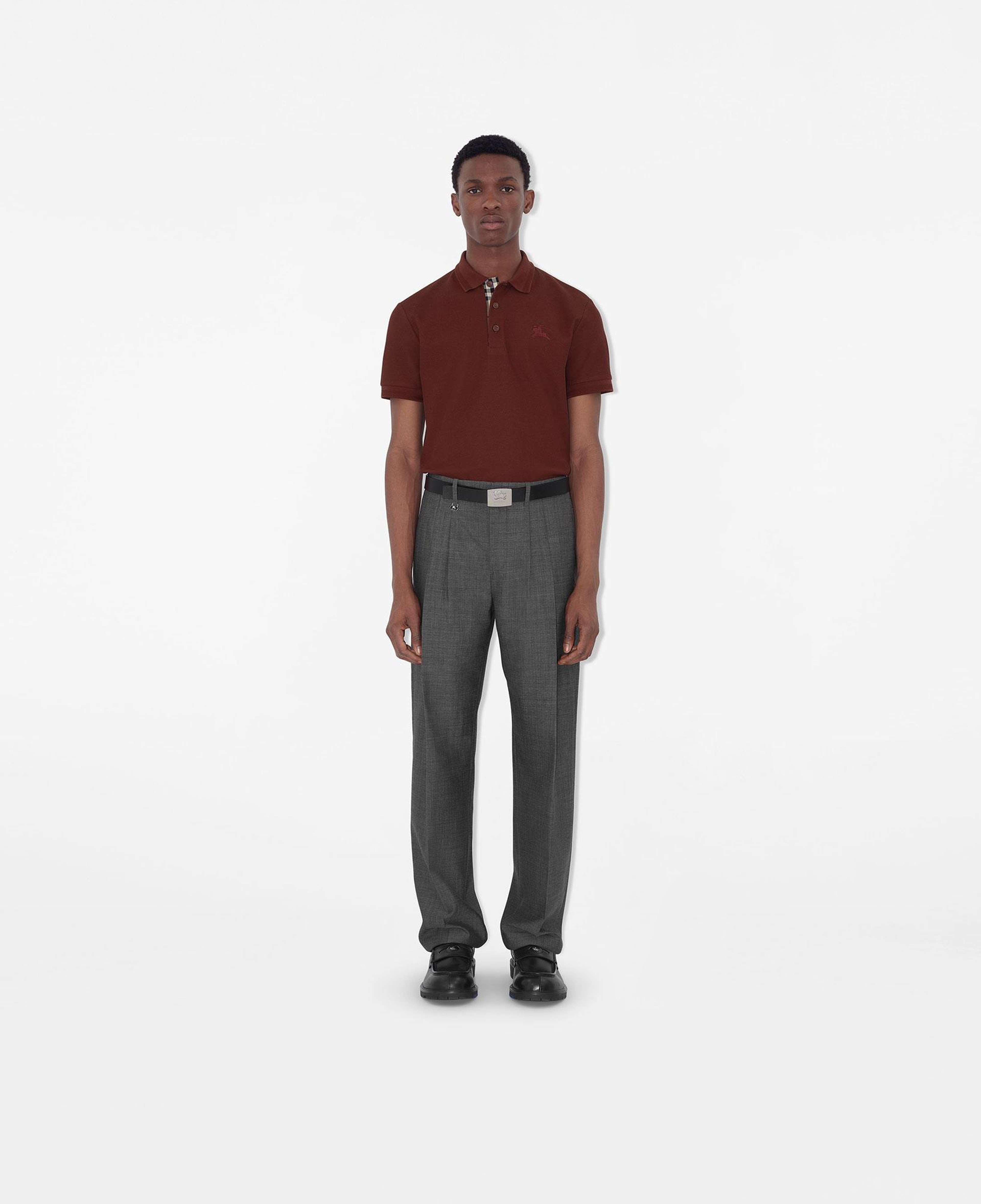 Burberry Cotton Erkek Bordo Polo