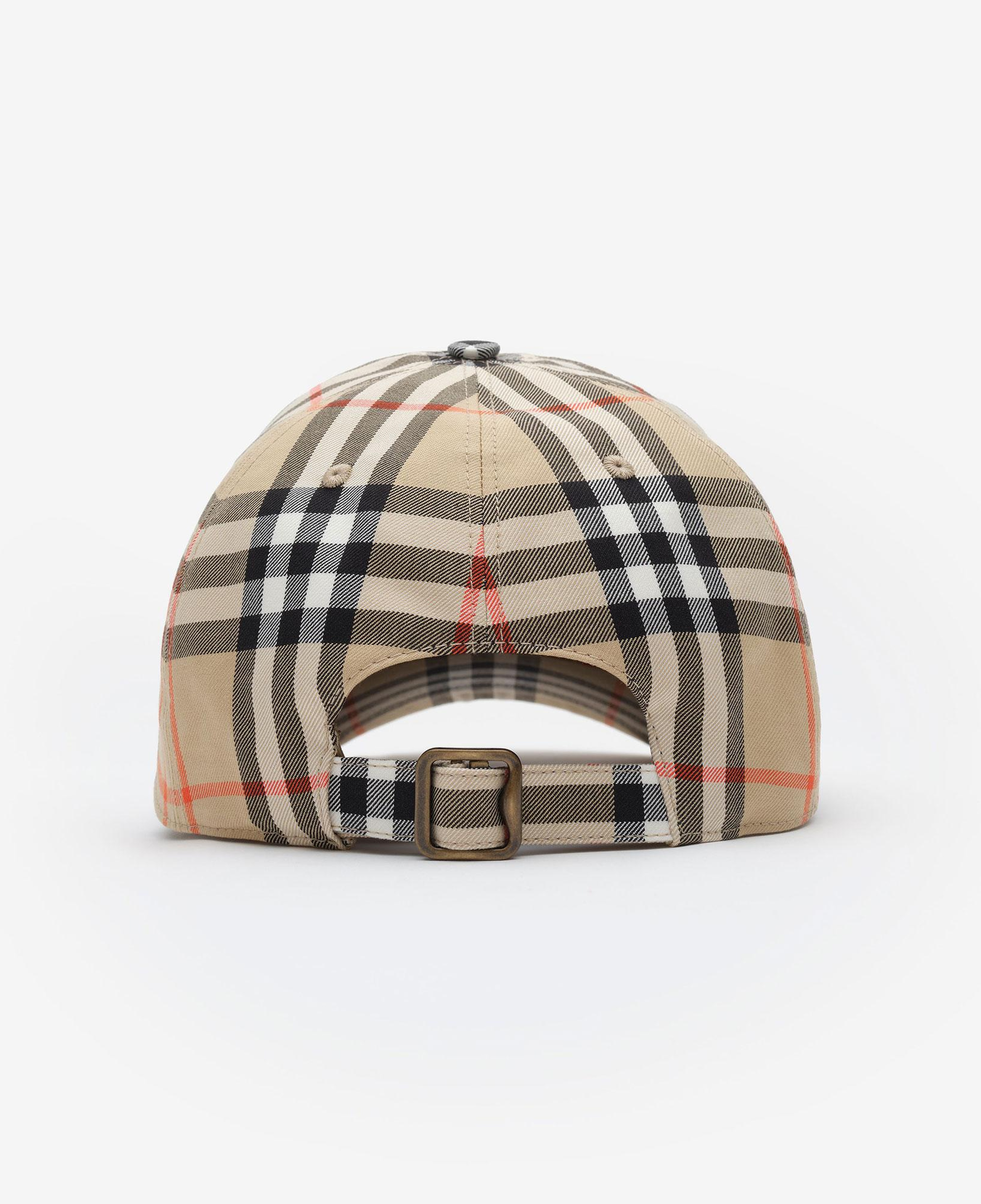 Burberry Check Cotton Baseball Erkek Bej Şapka