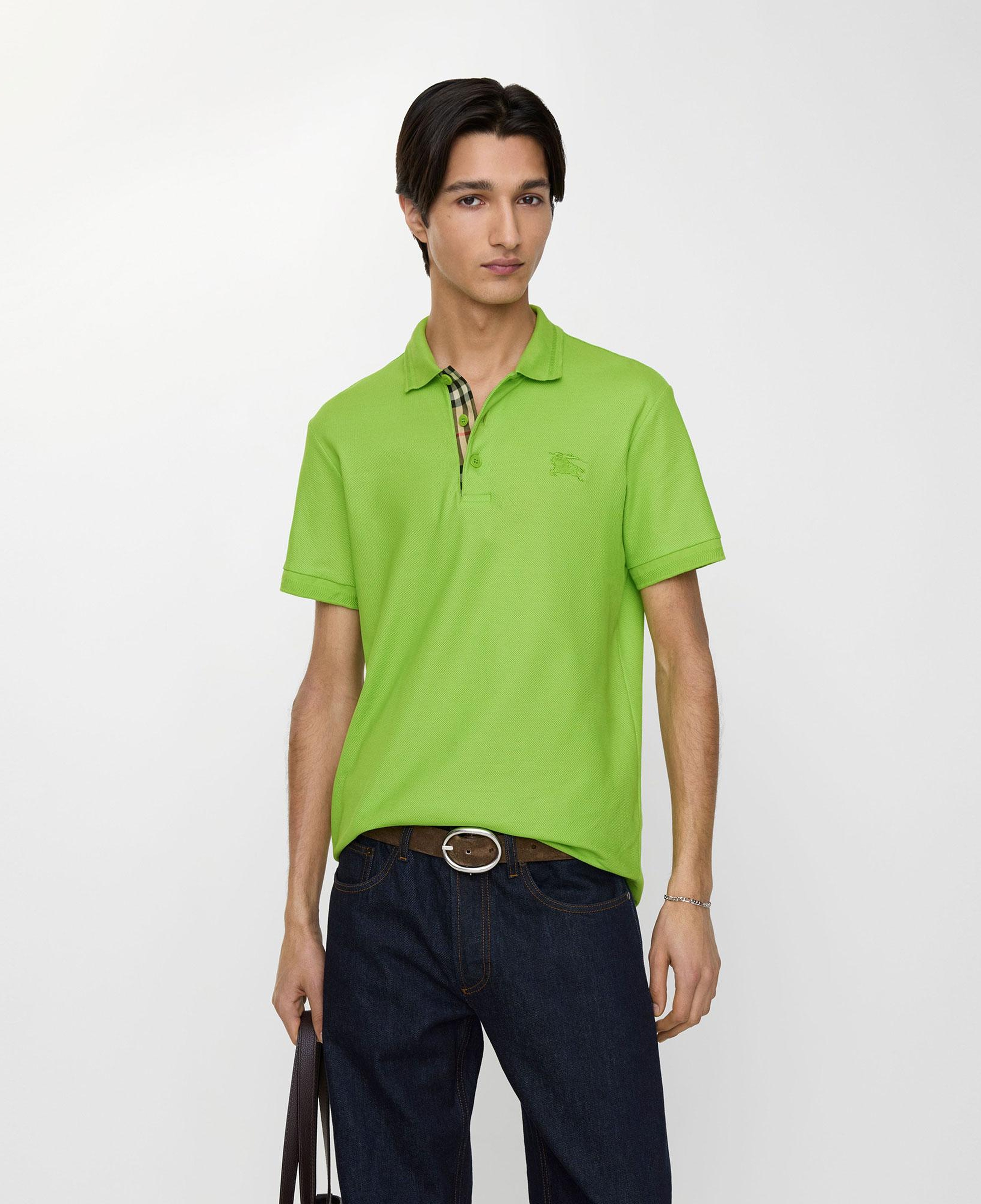 Burberry Cotton Erkek Yeşil Polo