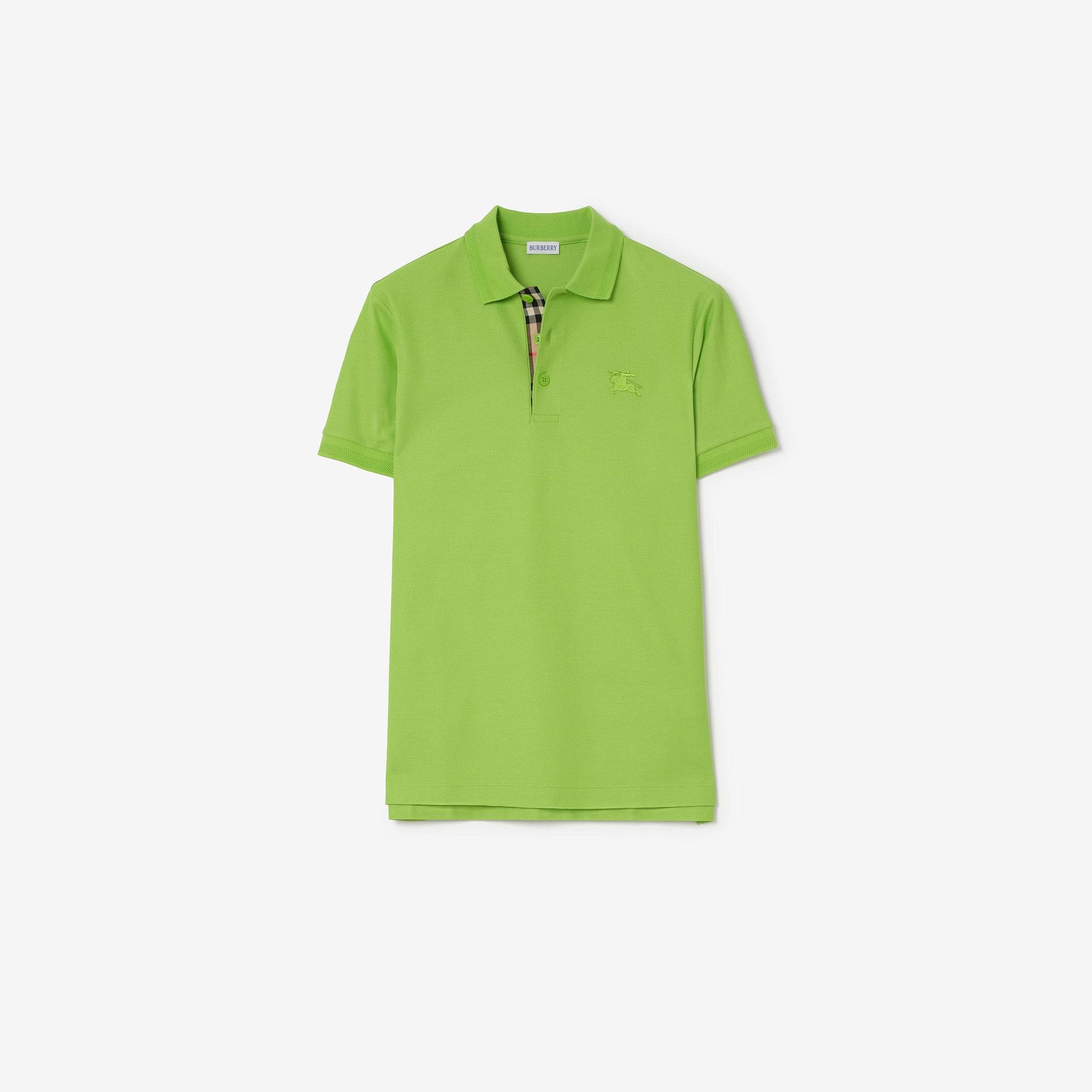 Burberry Cotton Erkek Yeşil Polo