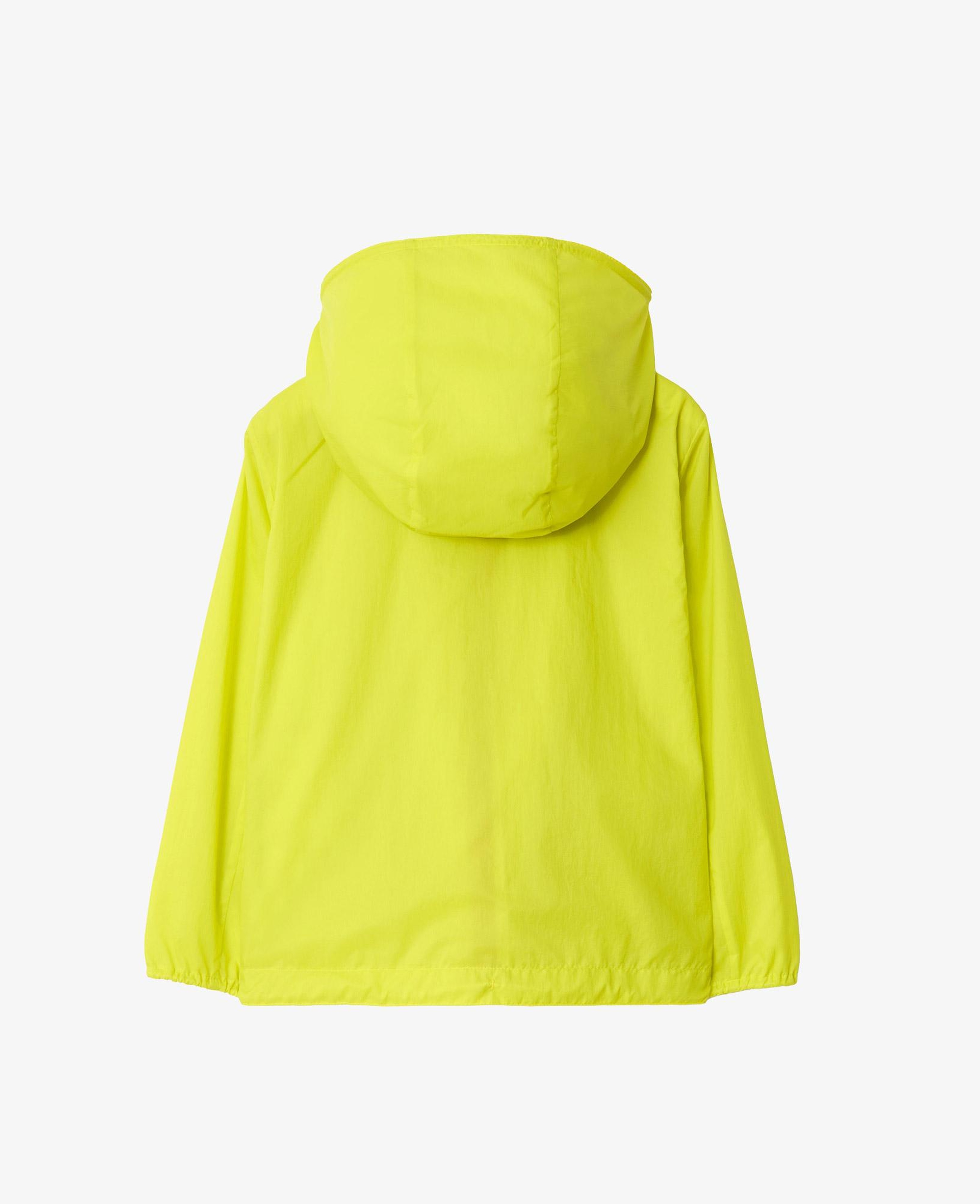 Burberry Checker-Tape Nylon Hooded Çocuk Sarı Mont