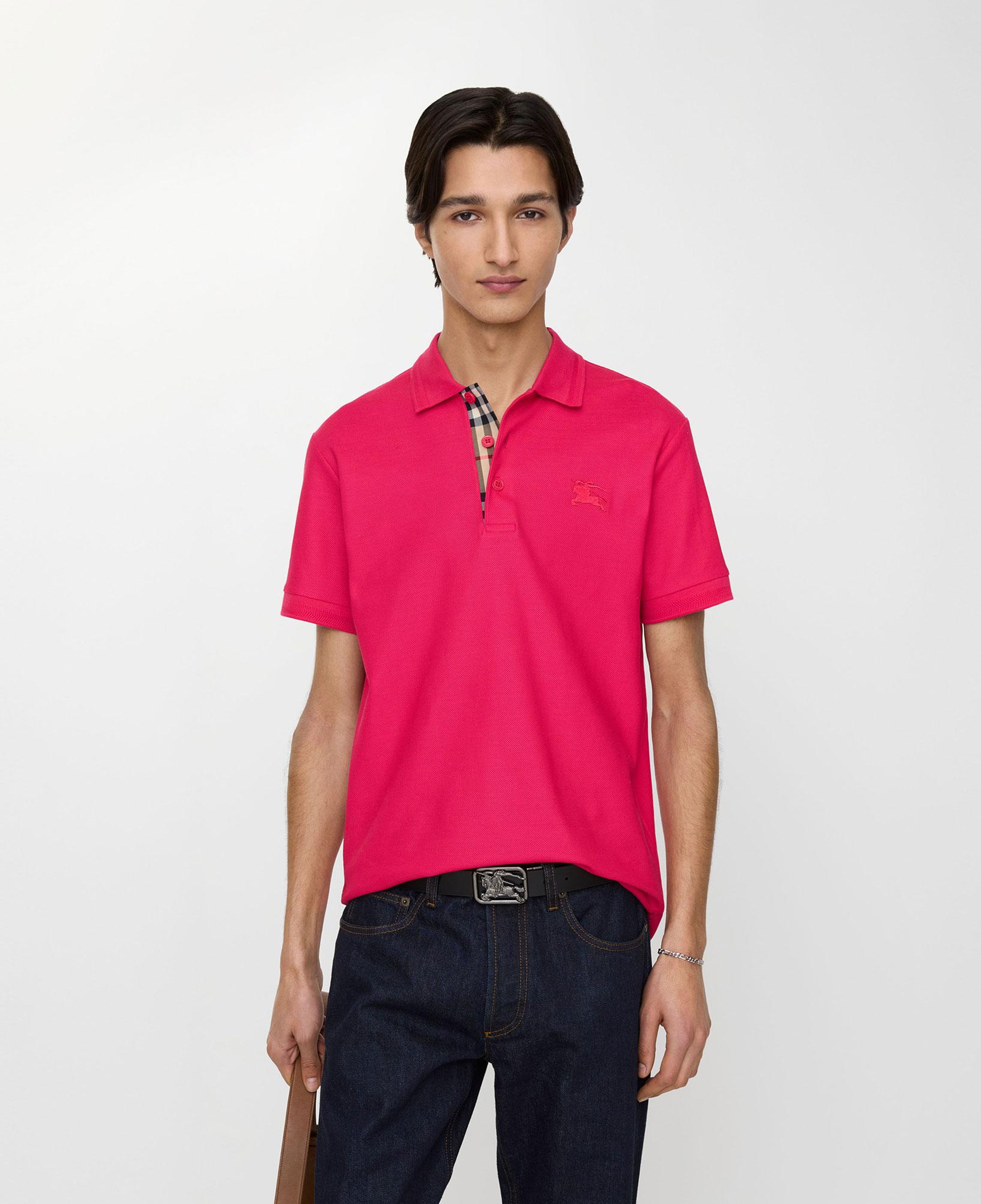 Burberry Cotton Erkek Kırmızı Polo