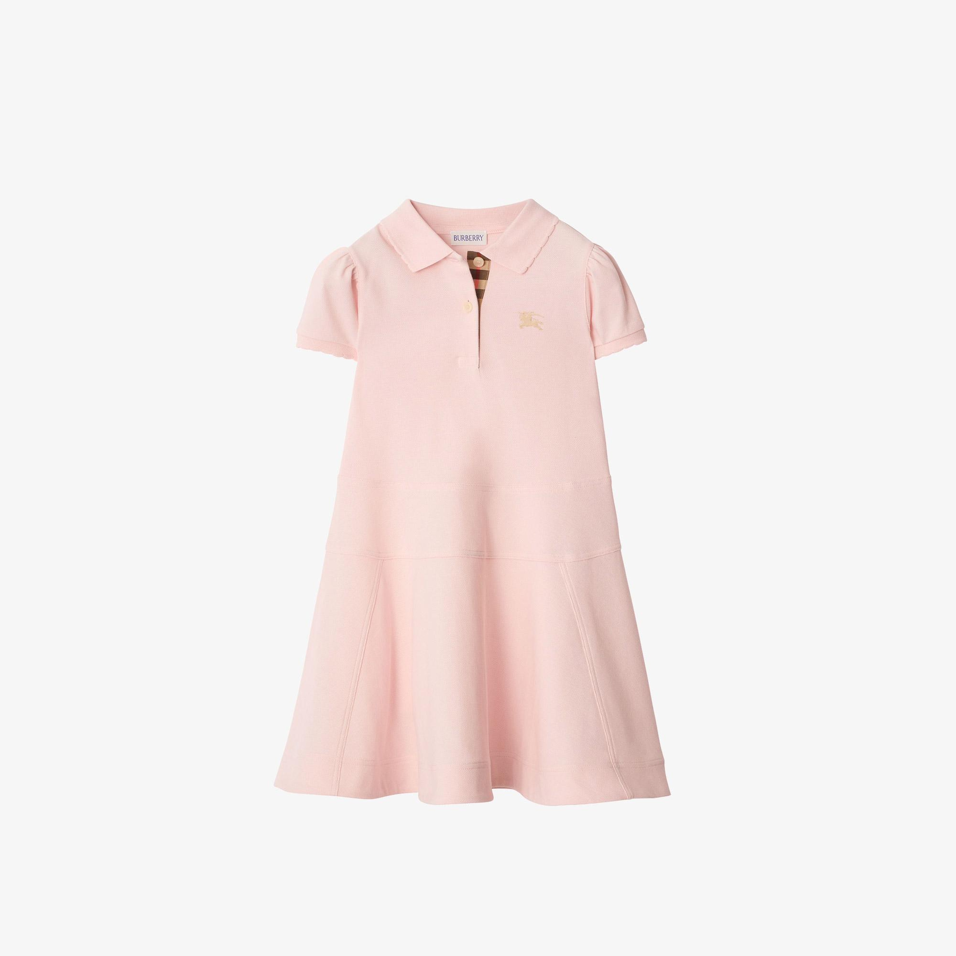 Burberry Cotton Çocuk Pembe Elbise