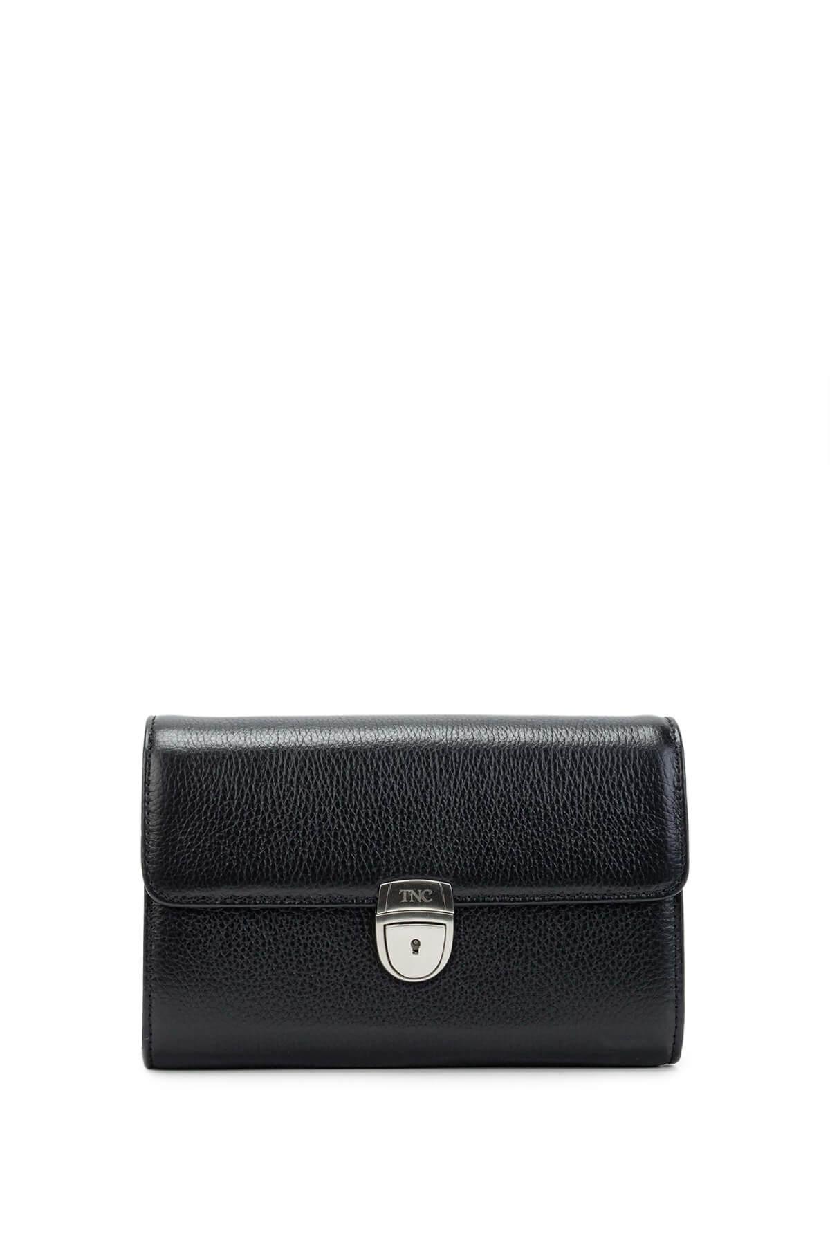 Tamer Tanca Erkek Hakiki Deri Siyah El Çantası